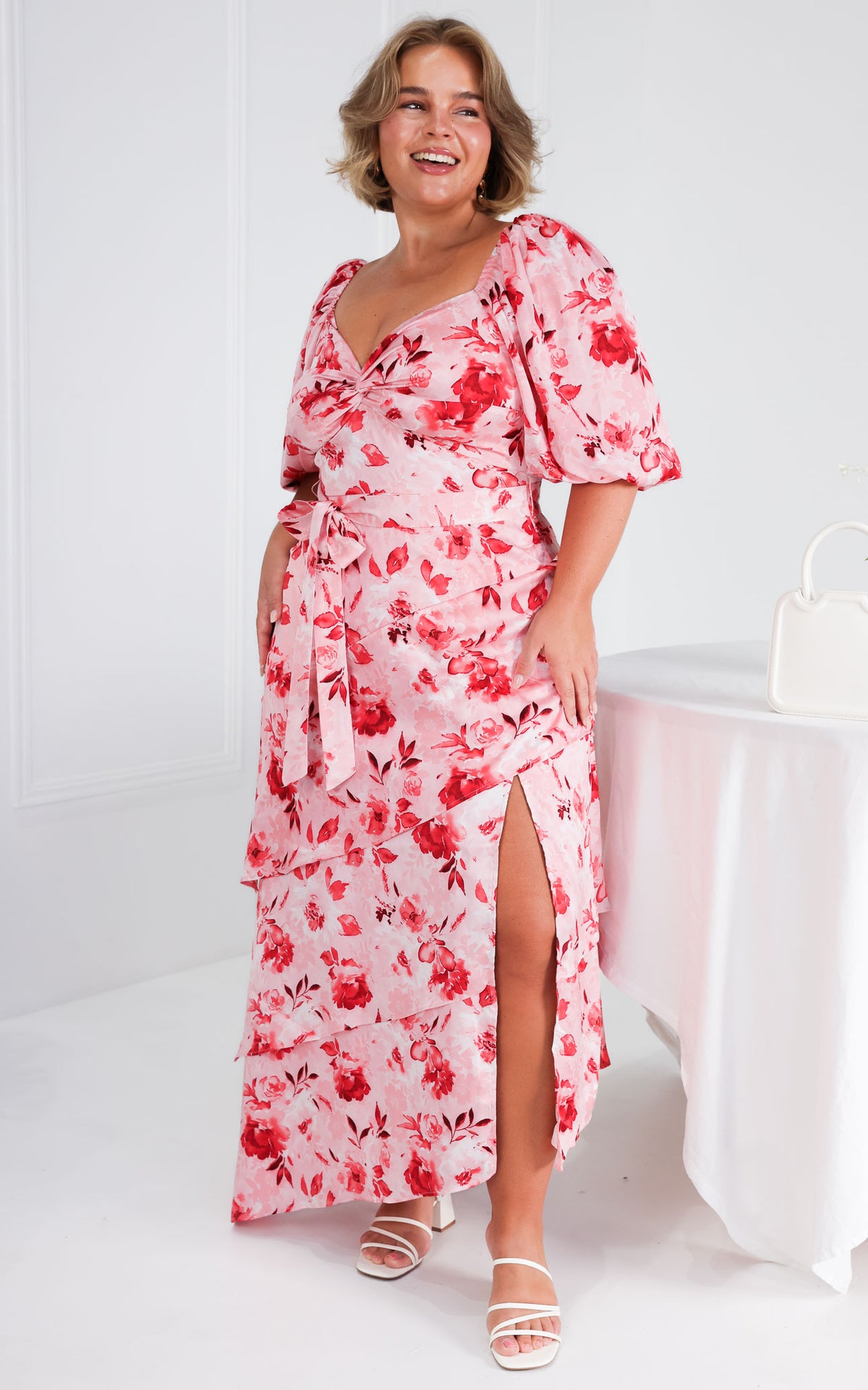 Janice Maxi Dress - Pink Floral