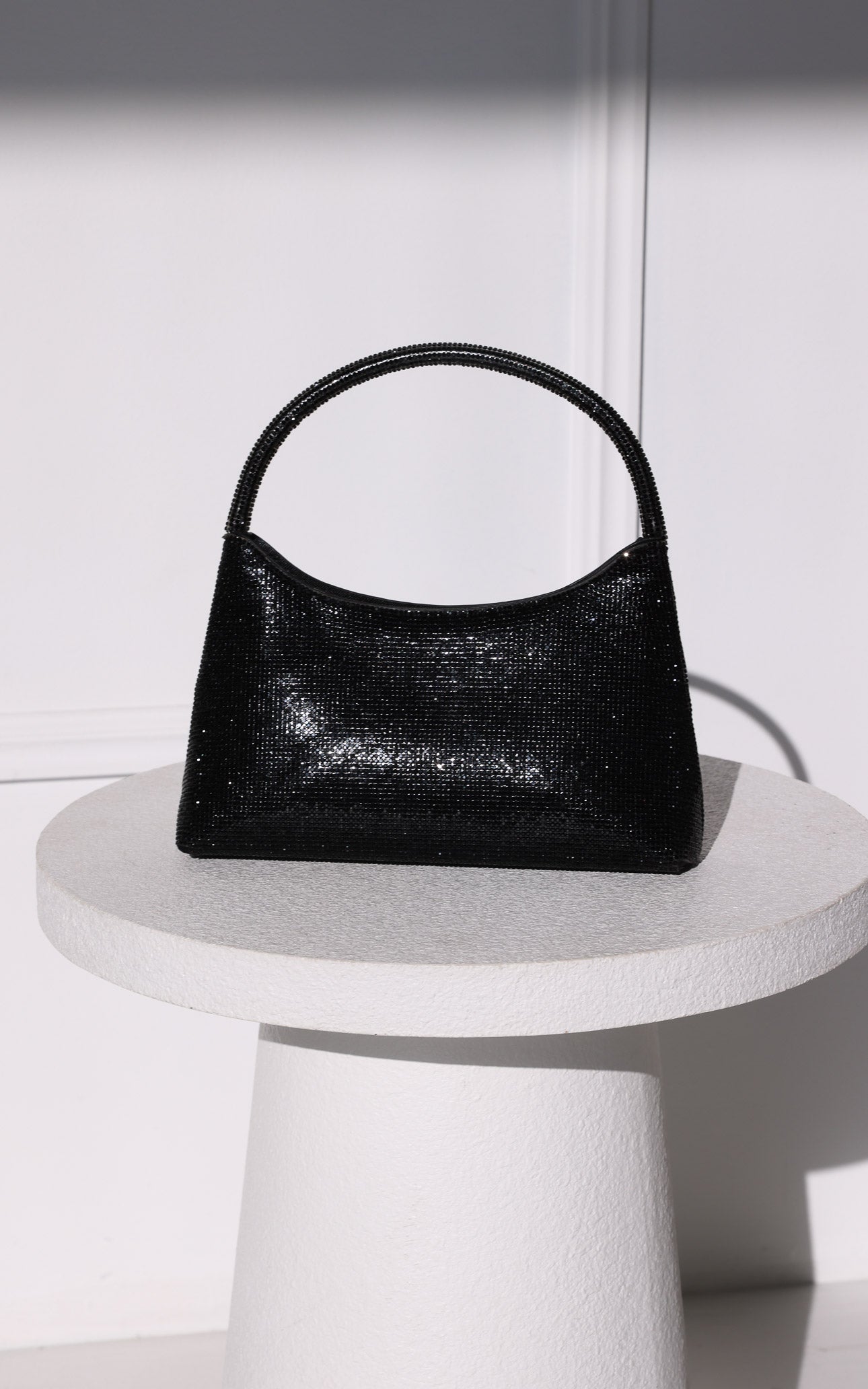 Jayda Rhinestone Bag - Black