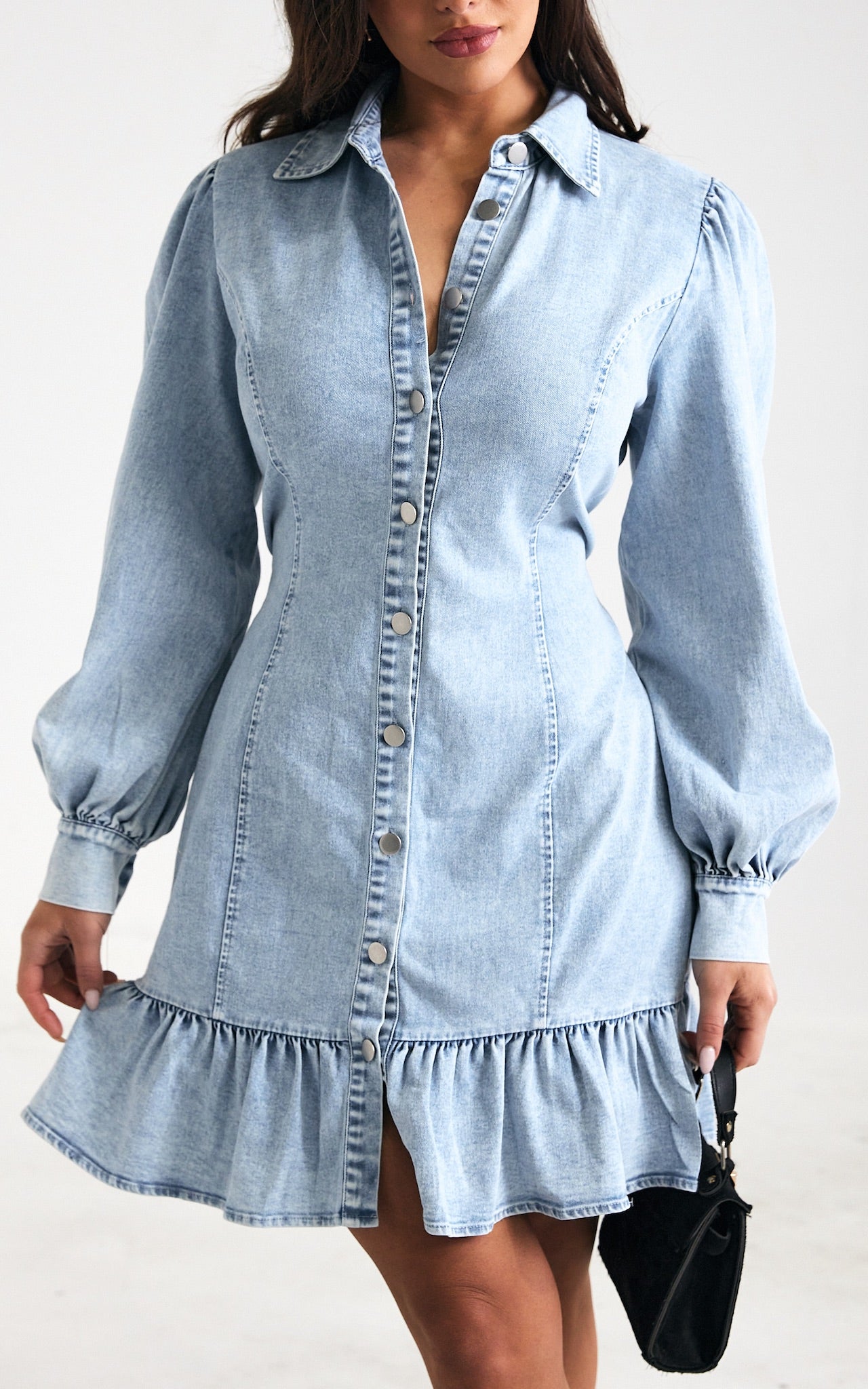 Jemima Denim Dress - Blue