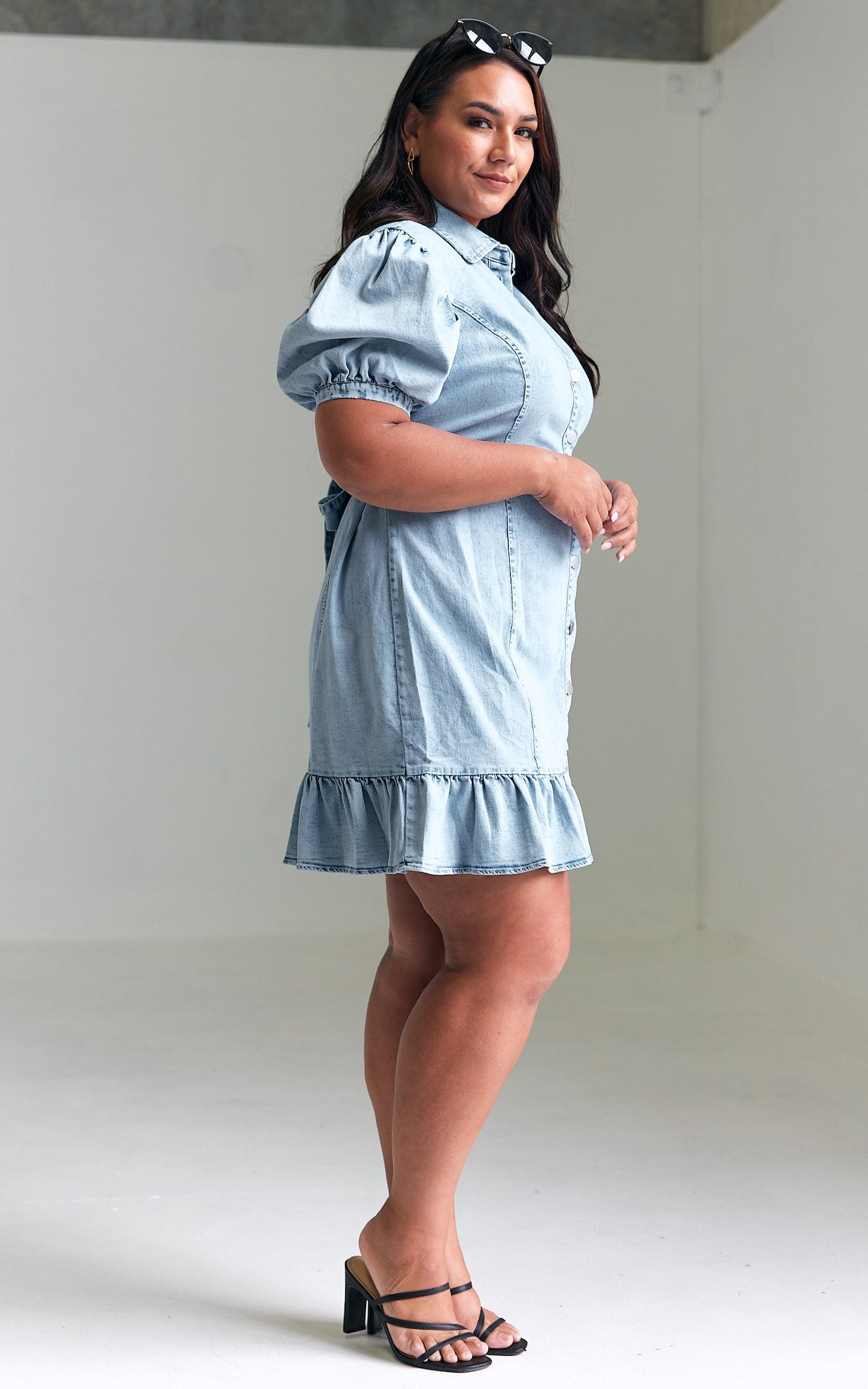 Jemima Denim Dress - Blue