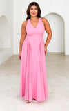 Jiana Maxi Dress - Pink Texture