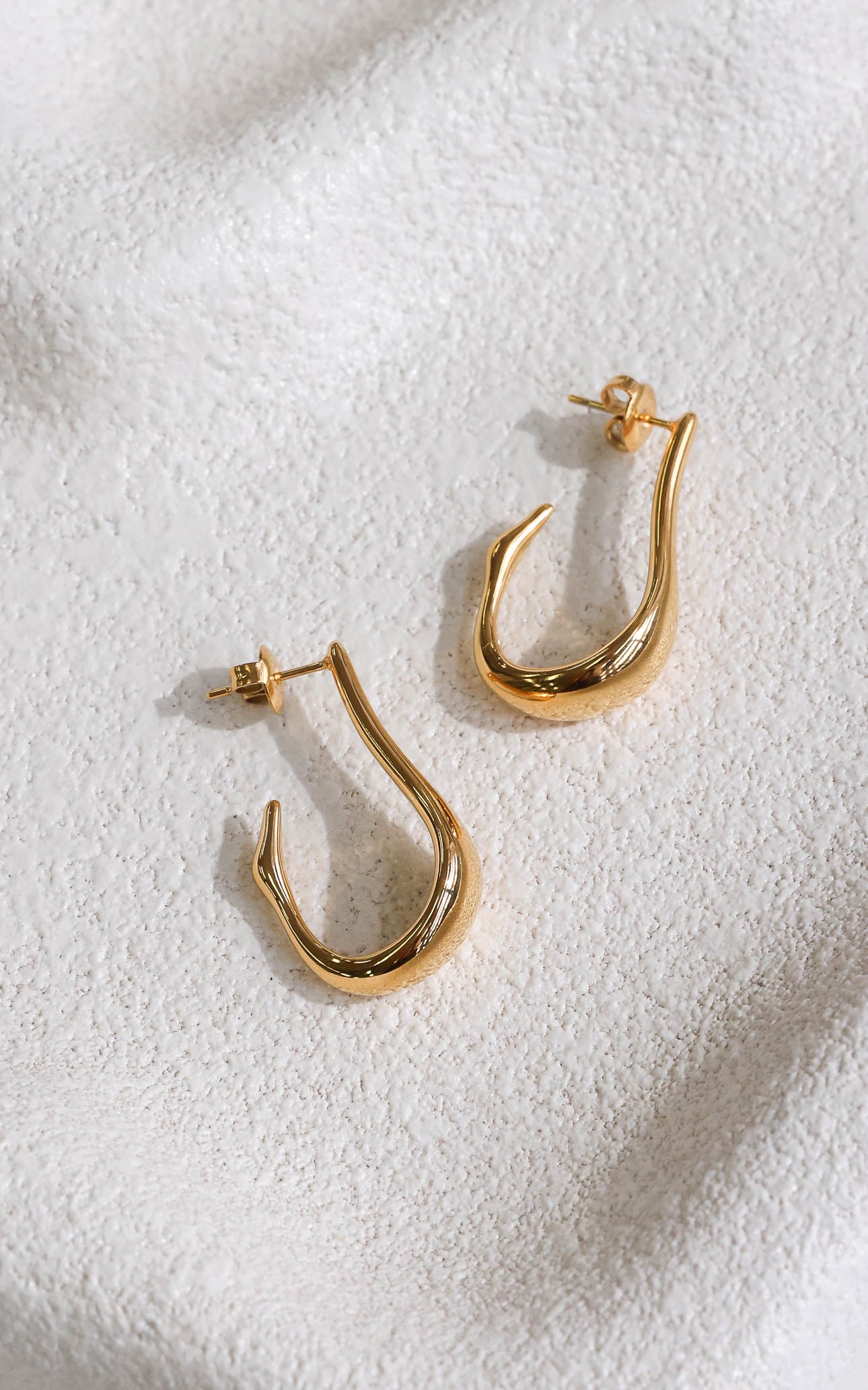 Jionnie Hoop Earrings - Gold Hook