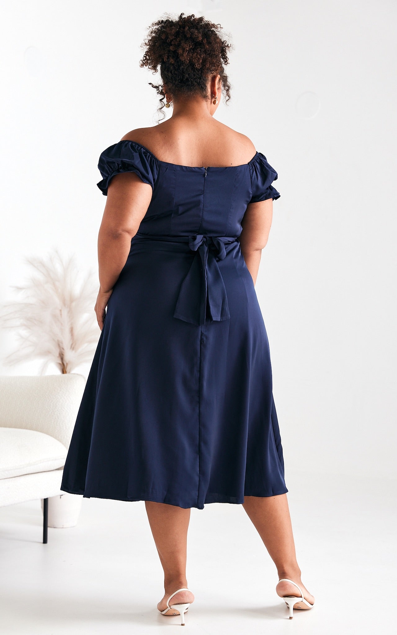 Jolene Midi Dress - Navy