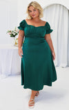 Jolene Midi Dress - Forest Green