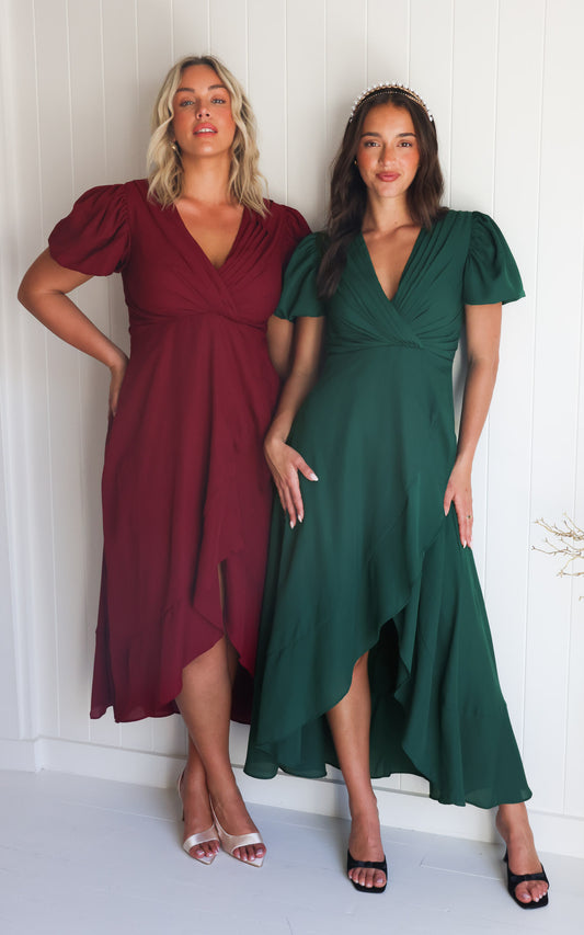 Jovana Maxi Dress - Emerald Green