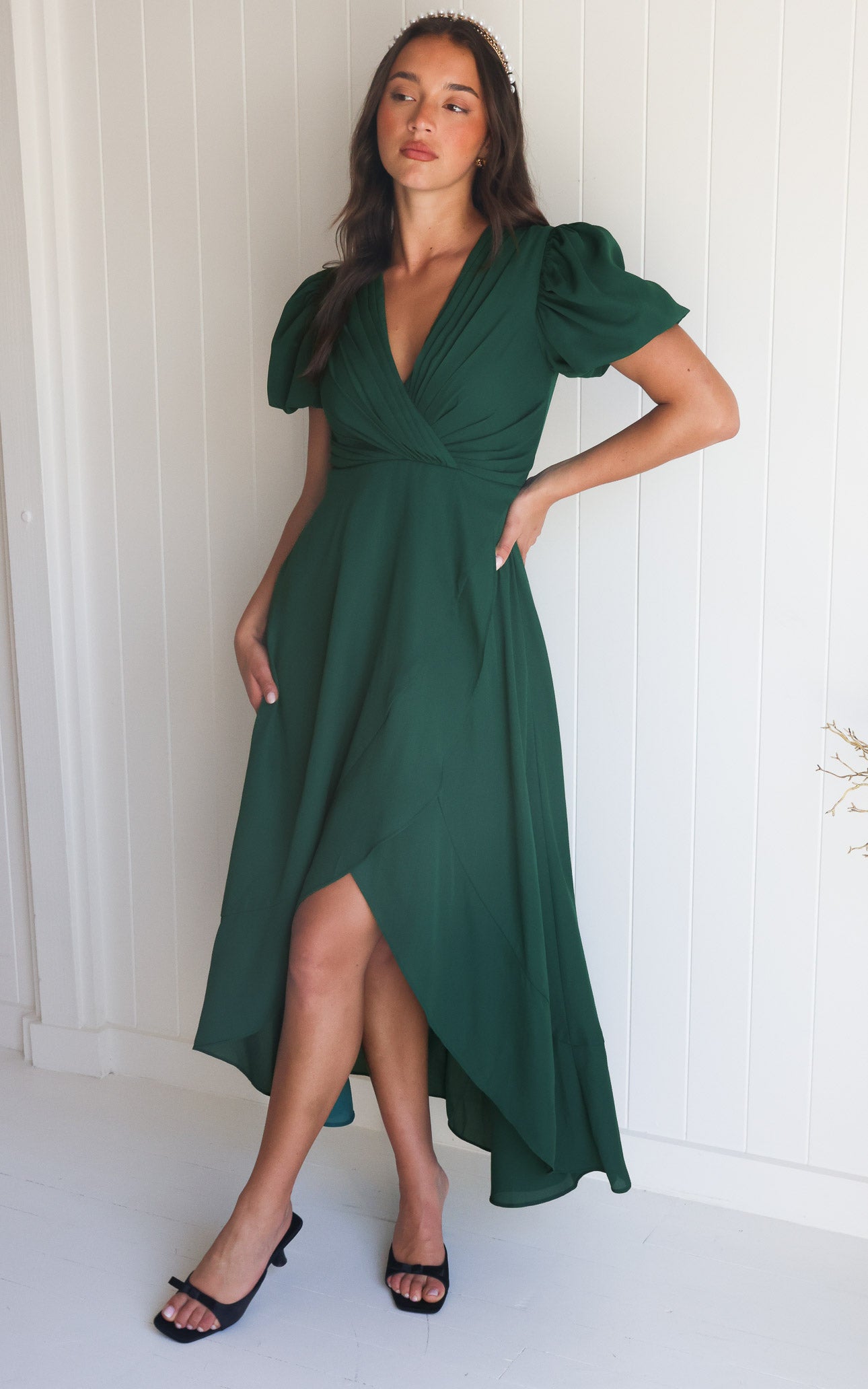 Jovana Maxi Dress - Emerald Green