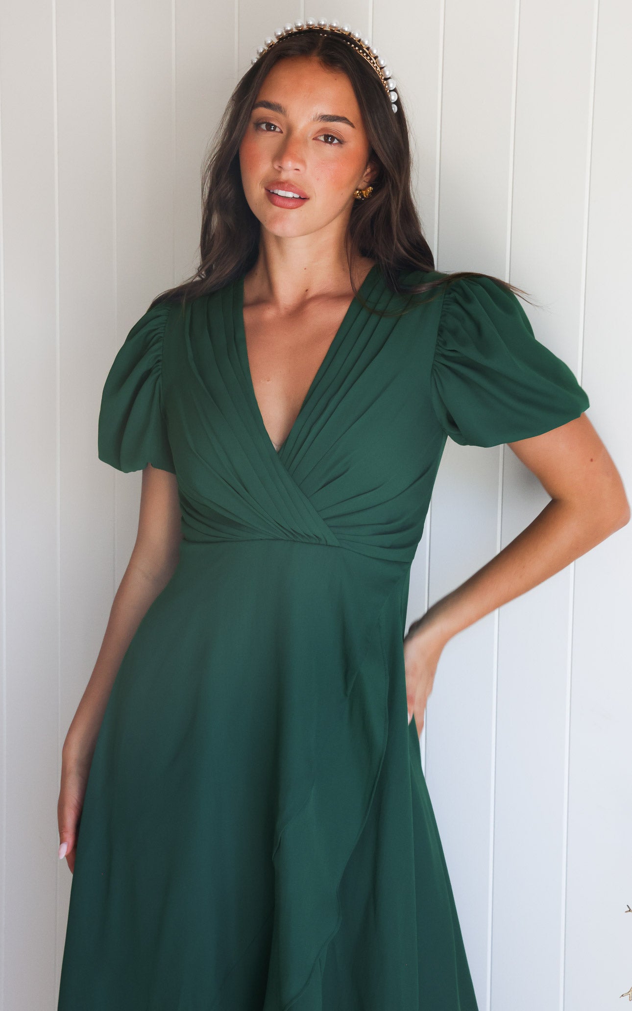 Jovana Maxi Dress - Emerald Green