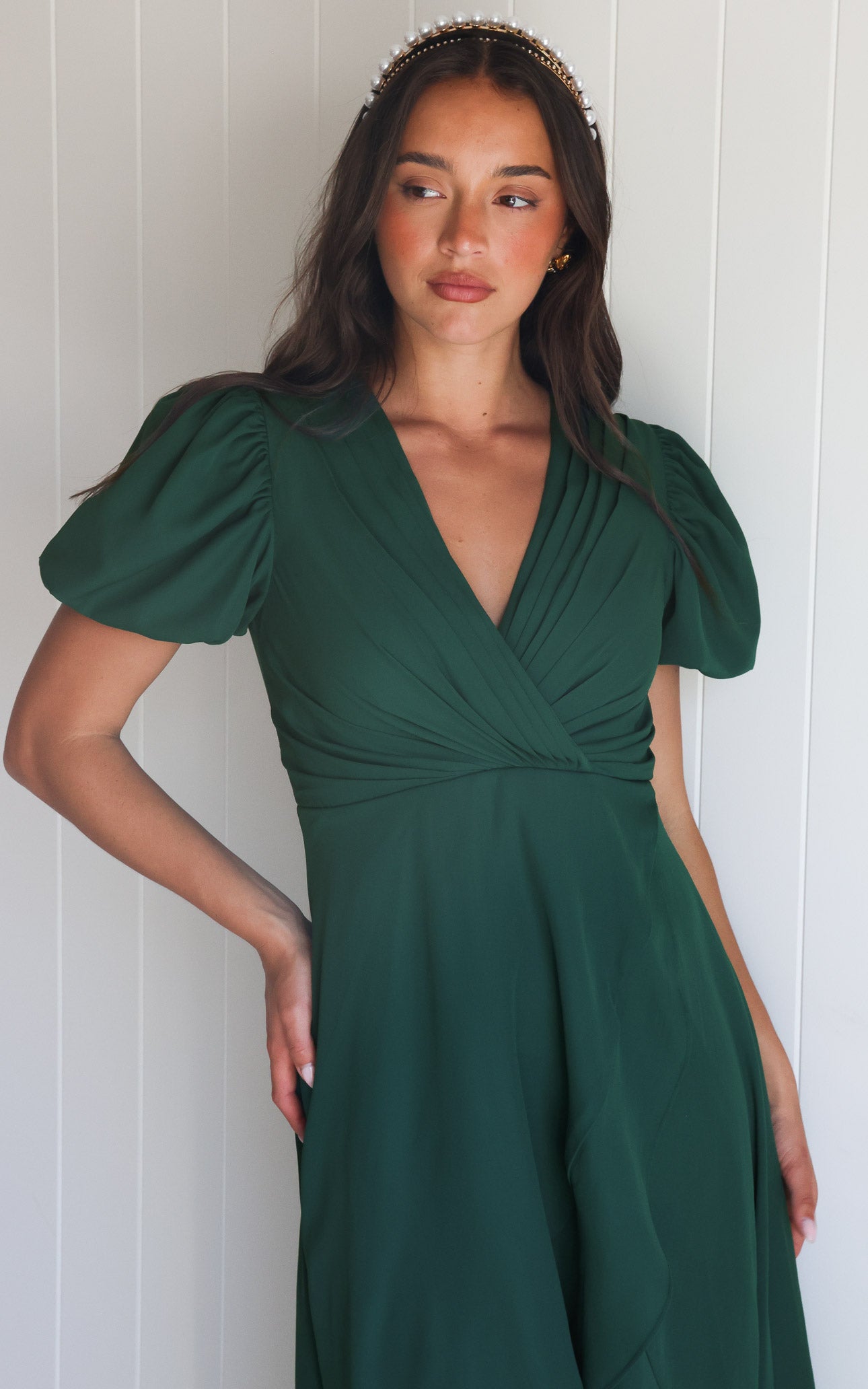 Jovana Maxi Dress - Emerald Green