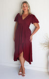 Jovana Maxi Dress - Wine