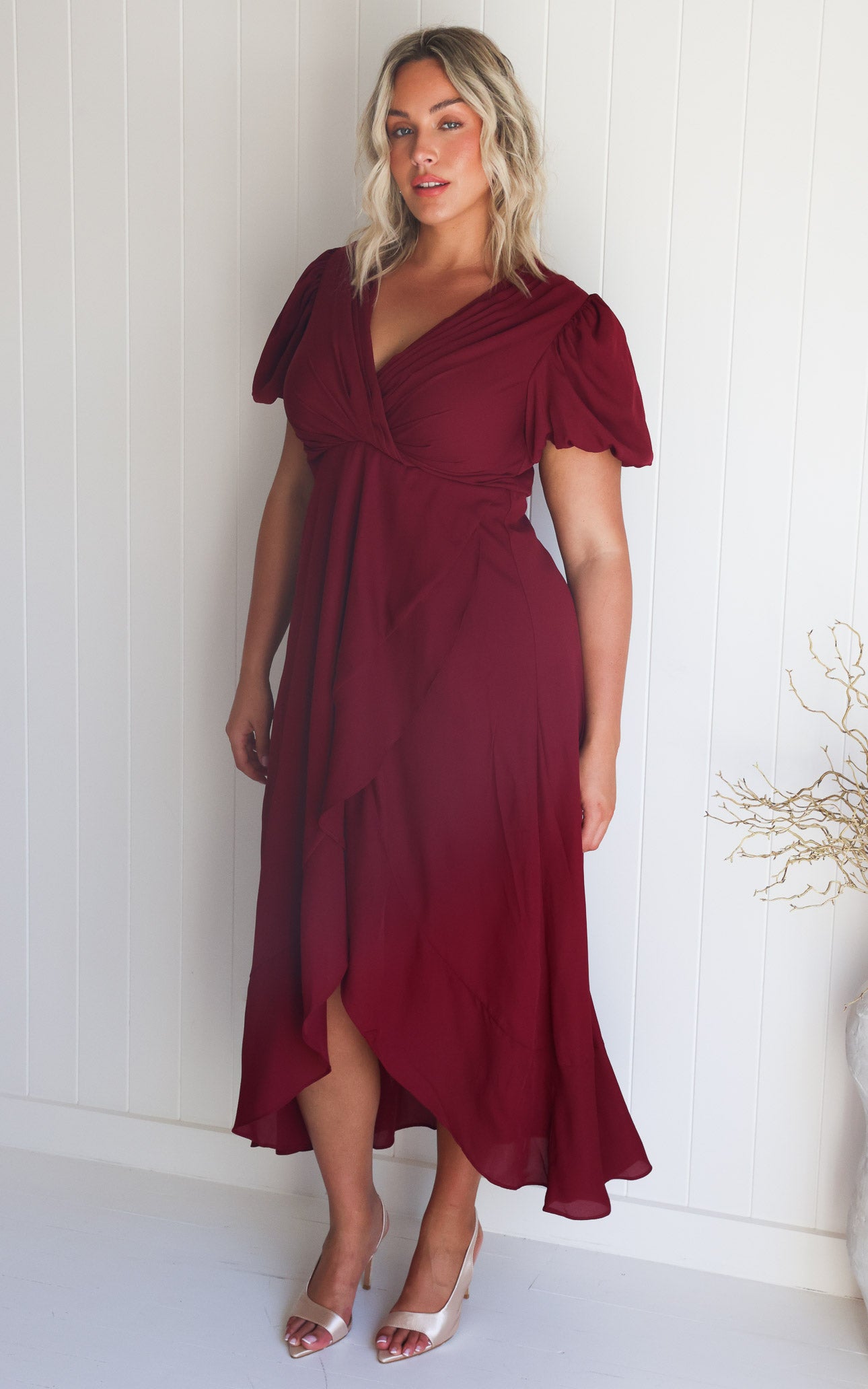 Jovana Maxi Dress - Wine