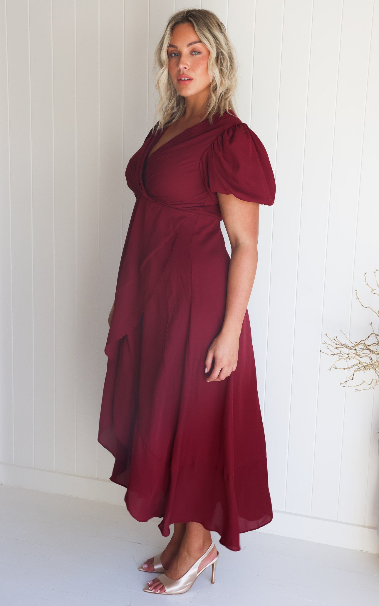Jovana Maxi Dress - Wine