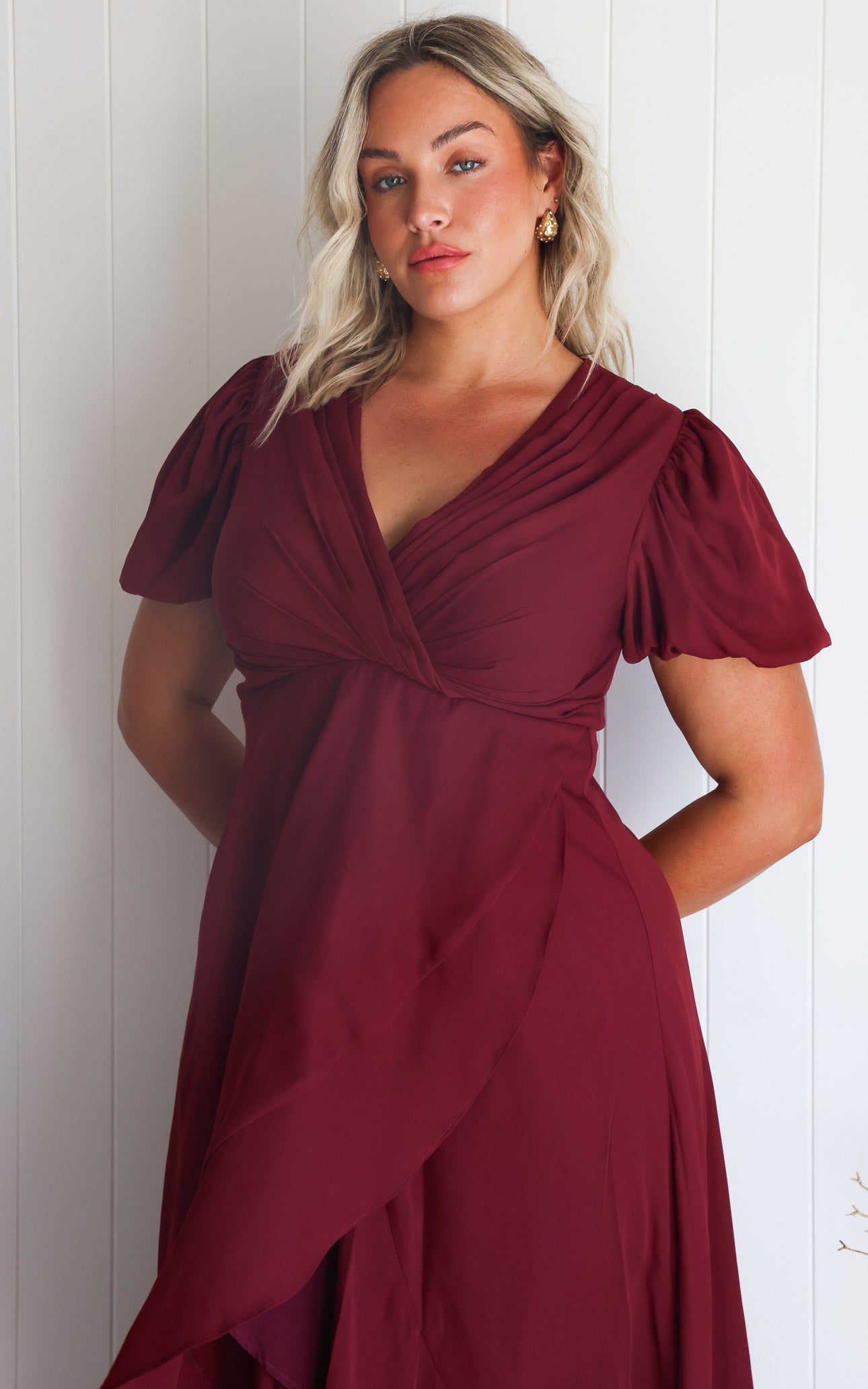 Jovana Maxi Dress - Wine