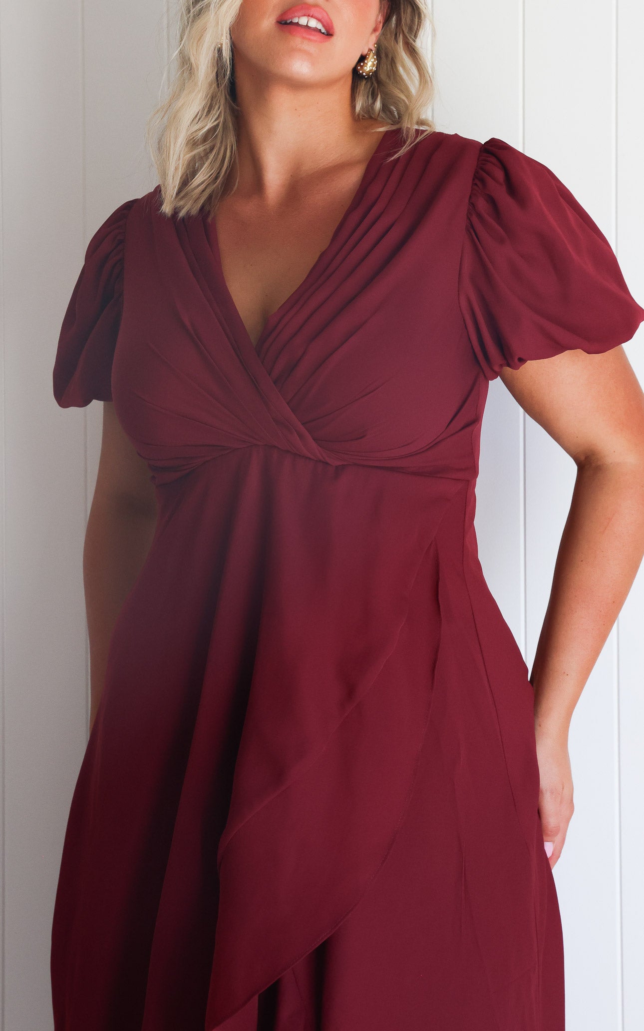 Jovana Maxi Dress - Wine