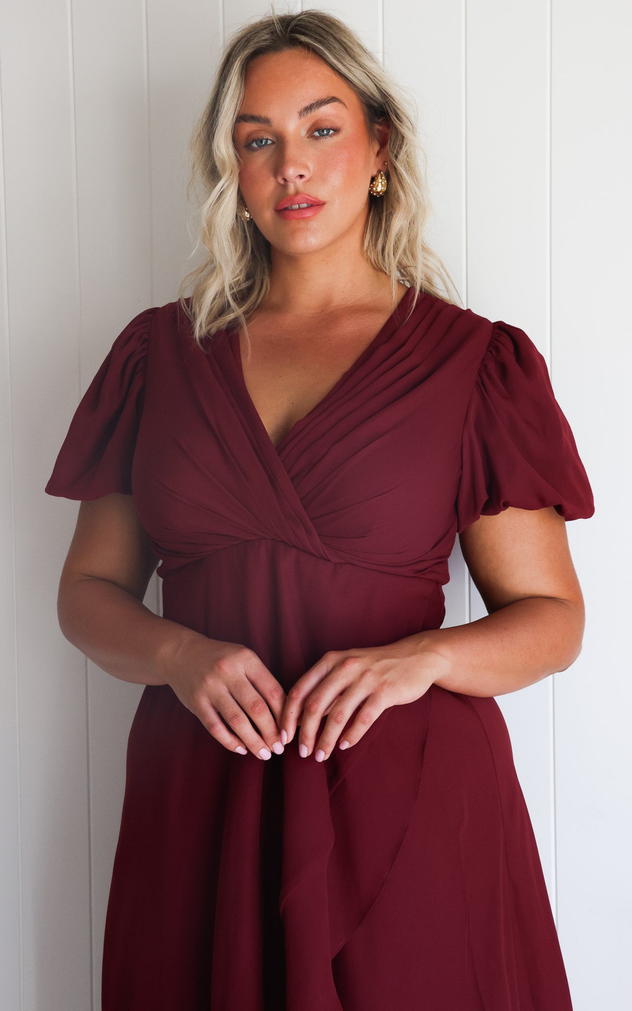Jovana Maxi Dress - Wine