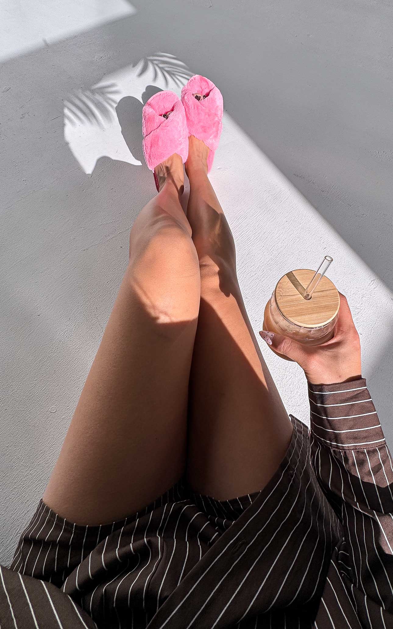 Walk To You Cross Slippers - Pink