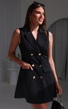 Julius Vest Mini Dress - Black