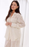 Chanmi Shirt Blouse - Cream Texture