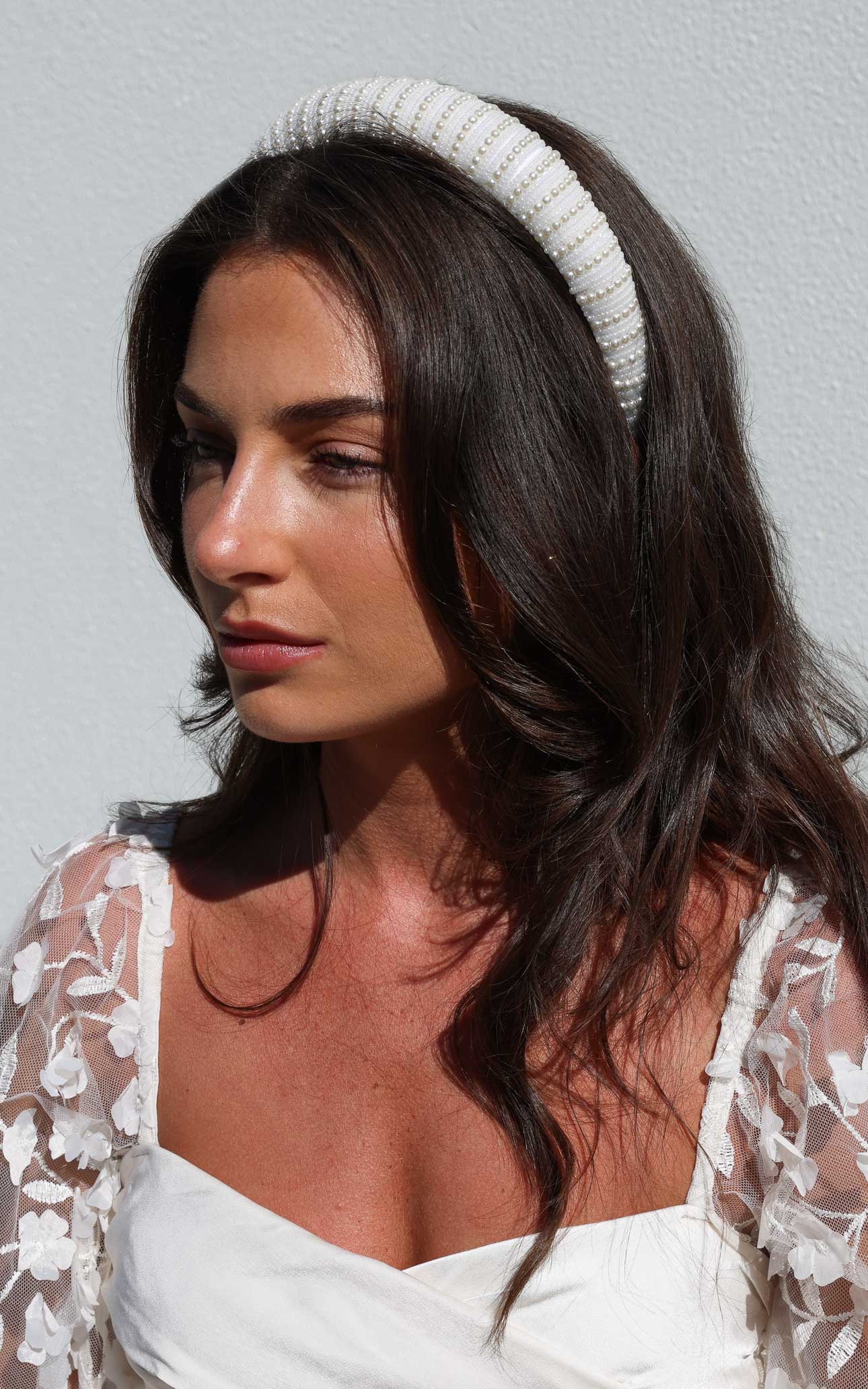 Jobelle Headband - Pearl Stripe