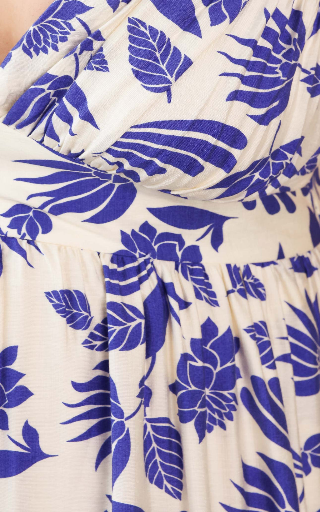 Kai Maxi Dress - White Blue Floral