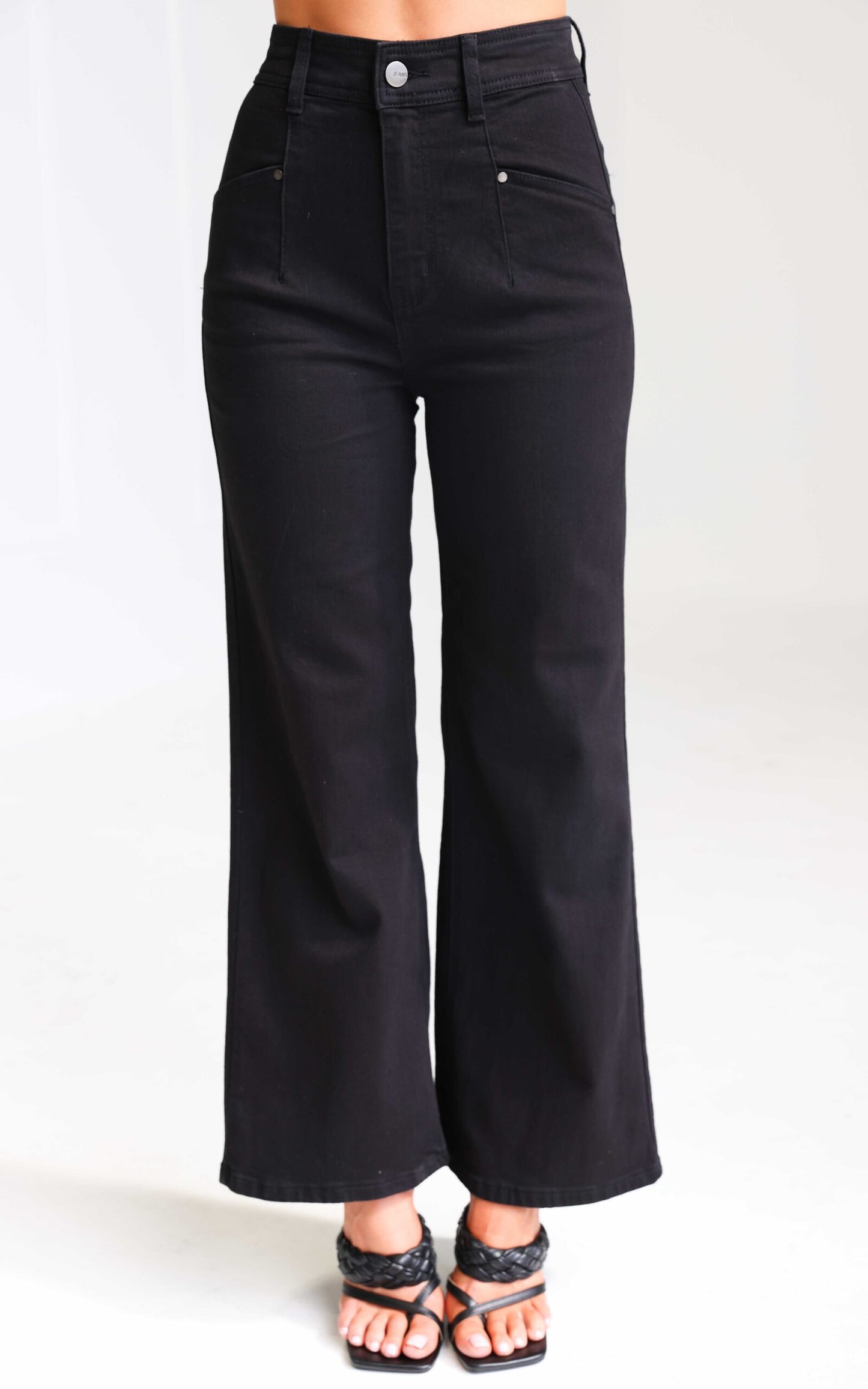 Kalino Wide Leg Jeans - Black