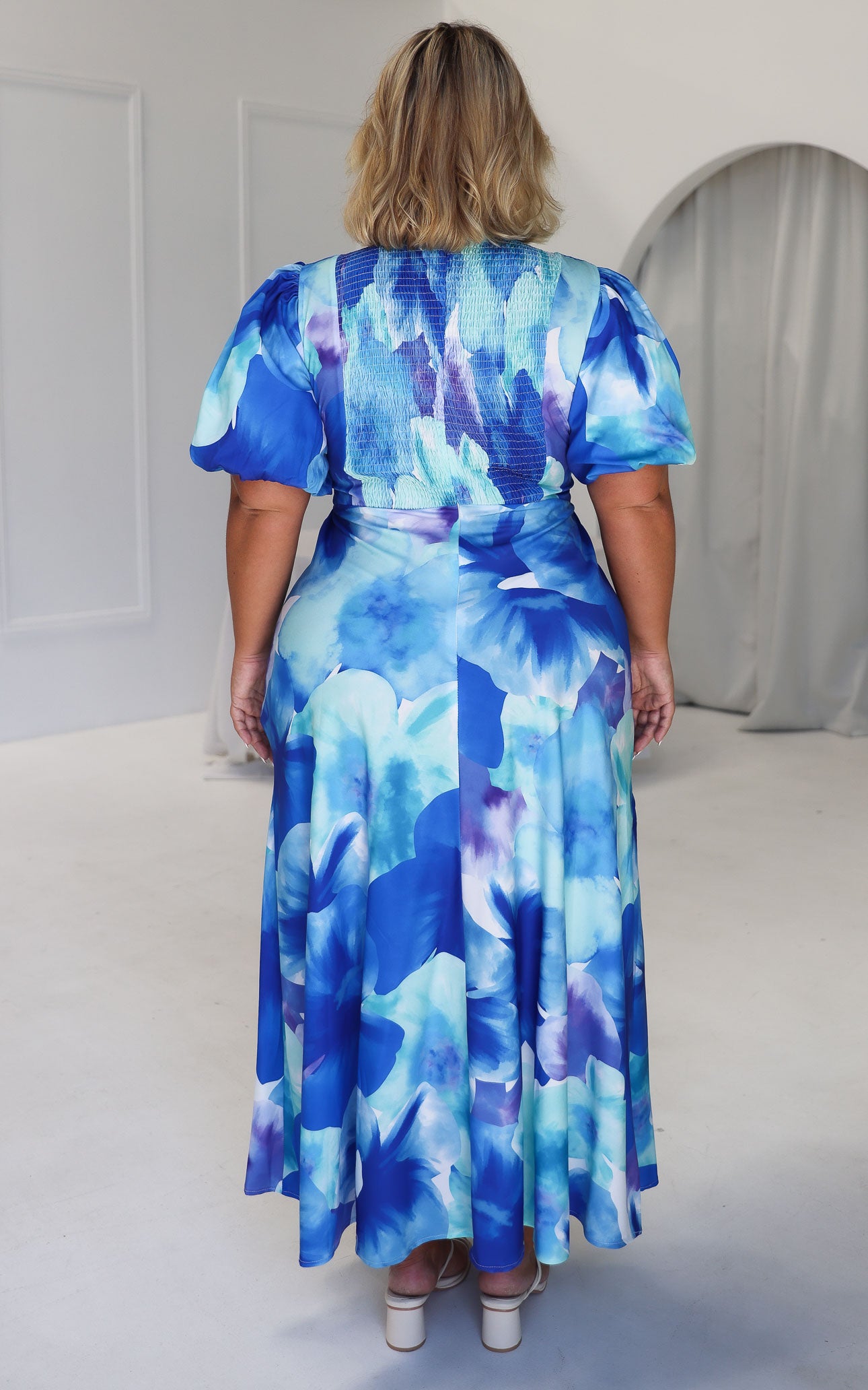 Kamala Maxi Dress - Blue Floral