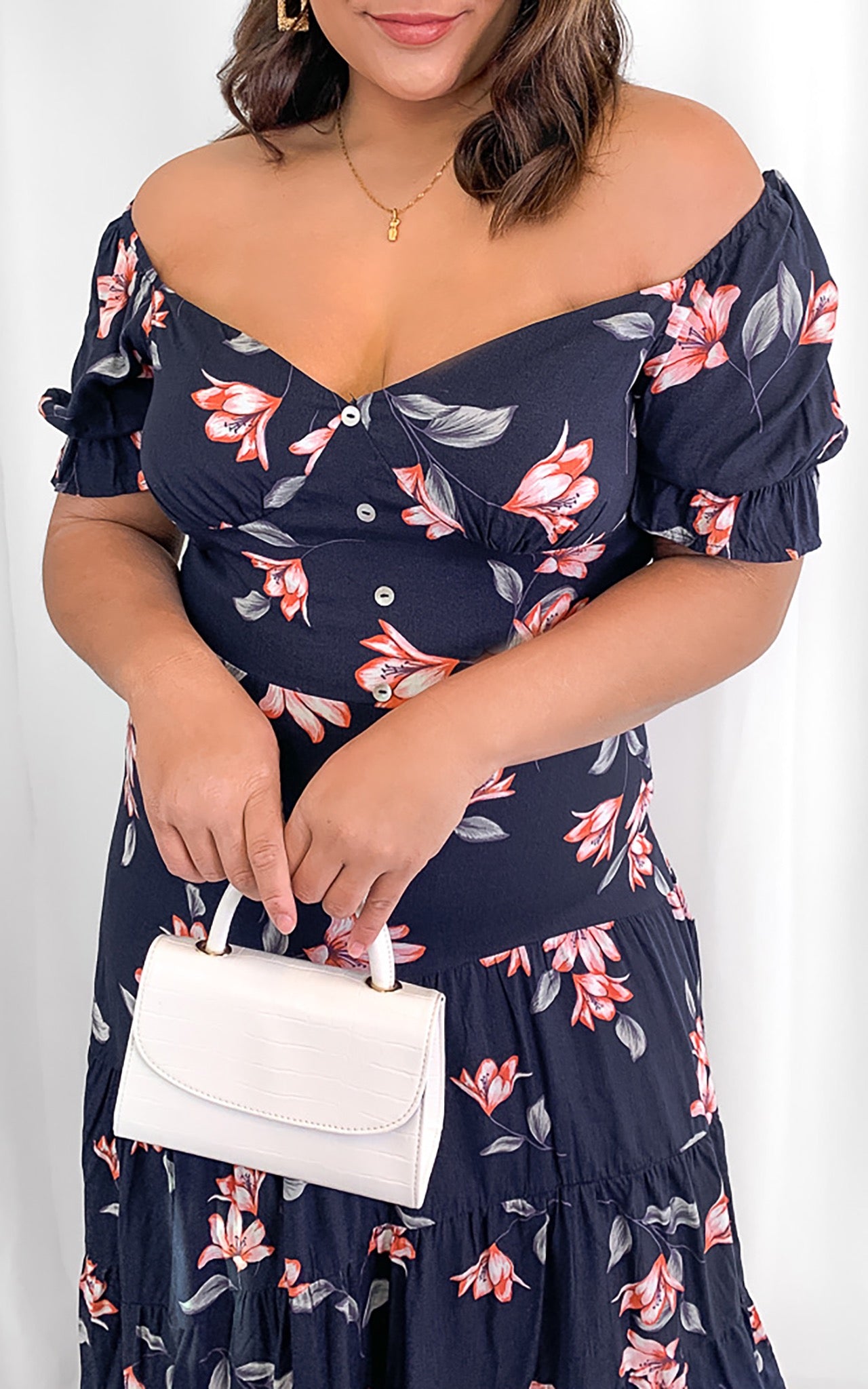 Karina Dress - Navy Floral