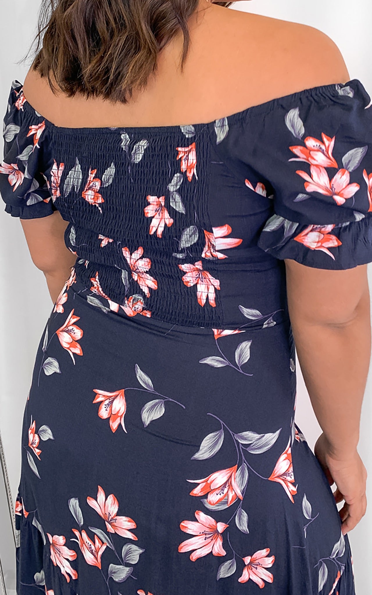 Karina Dress - Navy Floral