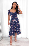 Karina Dress - Navy Floral