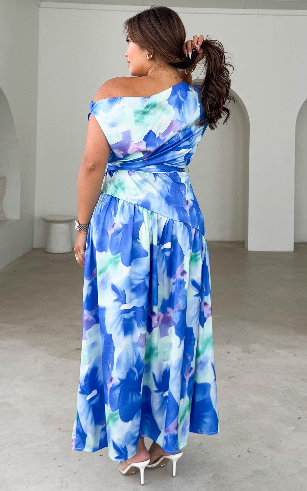 Kassidy Maxi Dress - Blue Mint Floral