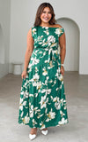 Kassidy Maxi Dress - Green Floral