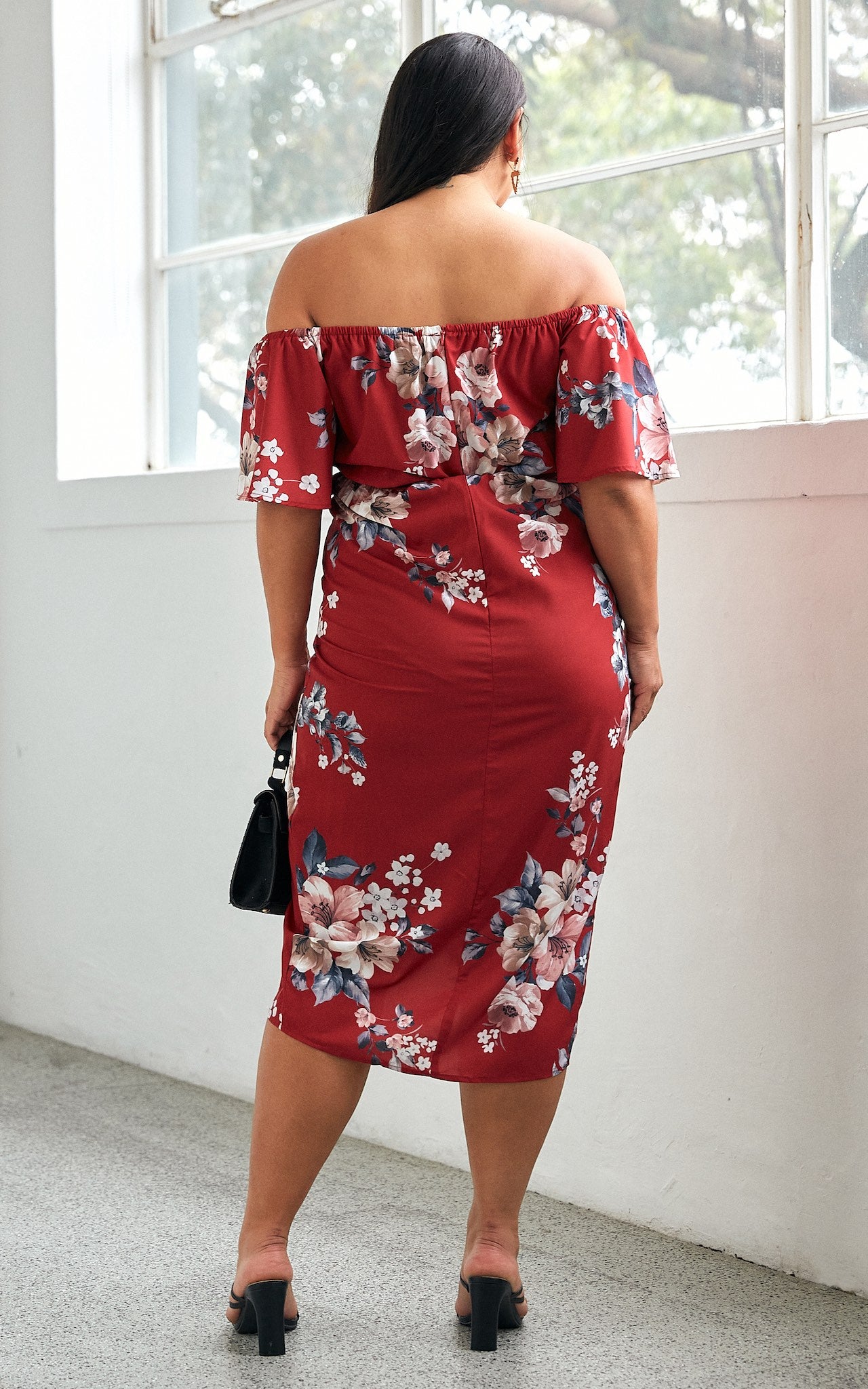 Katie Dress - Red Floral