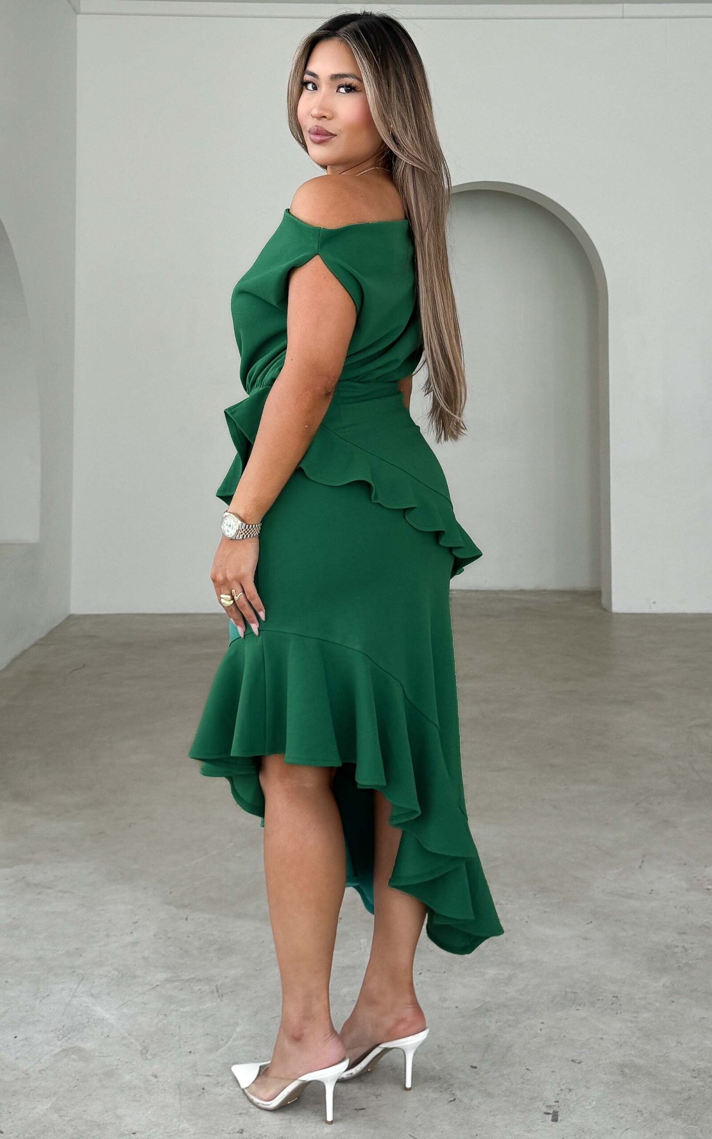 Kendall Midi Dress - Viridis Green