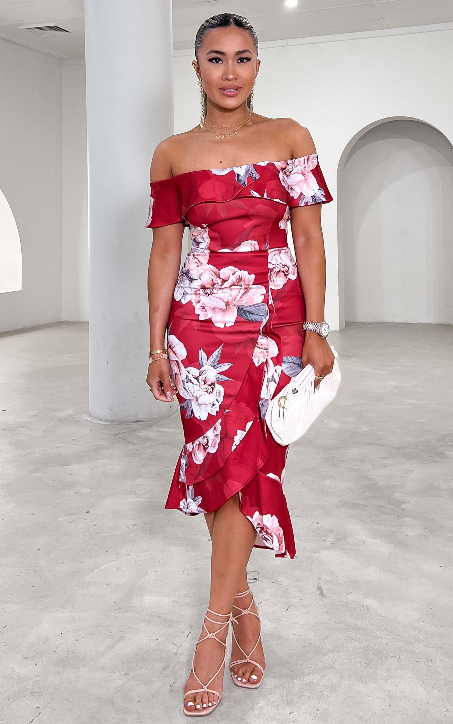 Kendra Dress - Red Floral