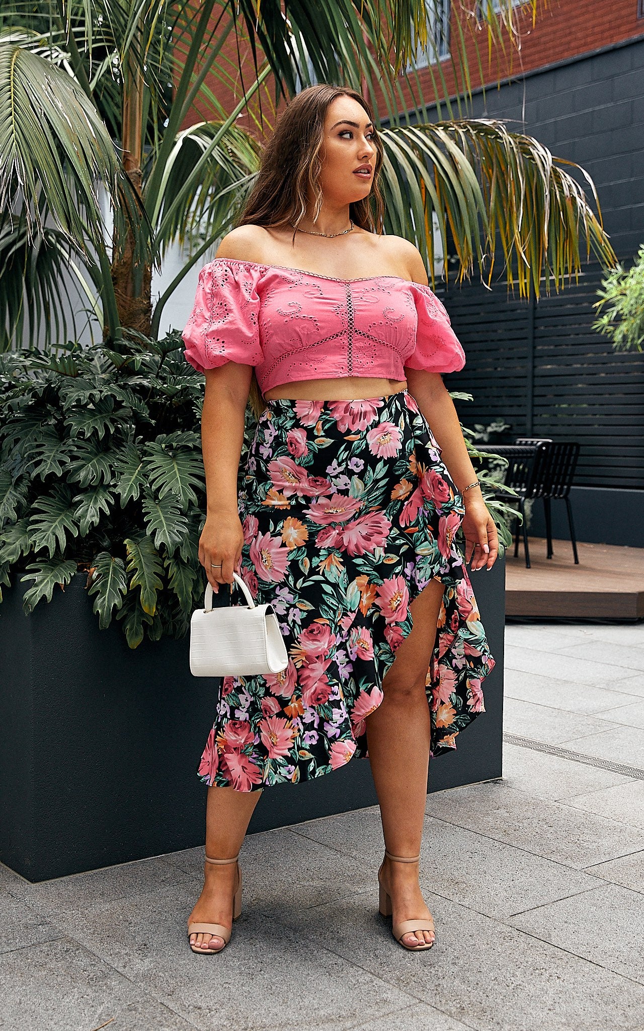 Kiki Skirt - Black Floral