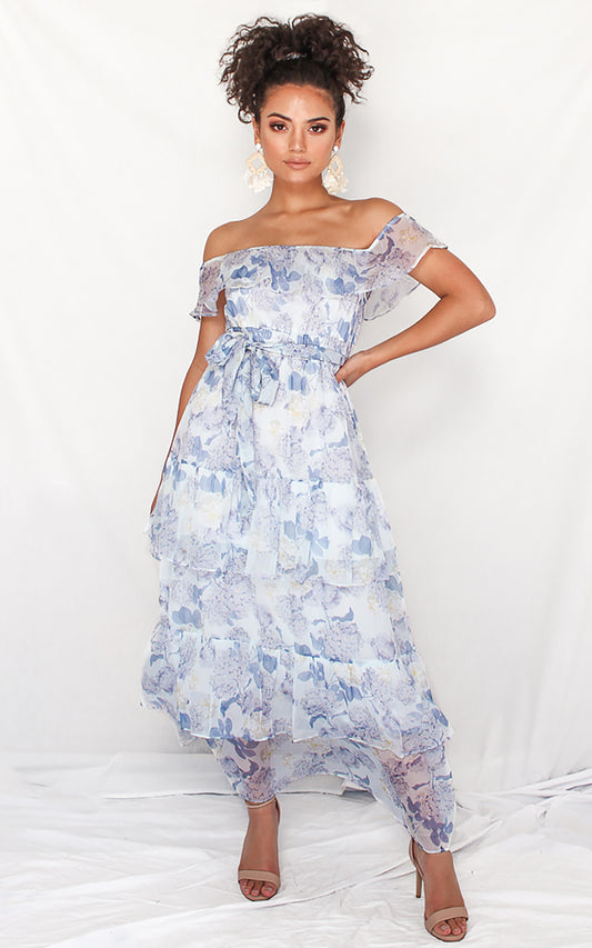 Kirby Dress - Blue Floral