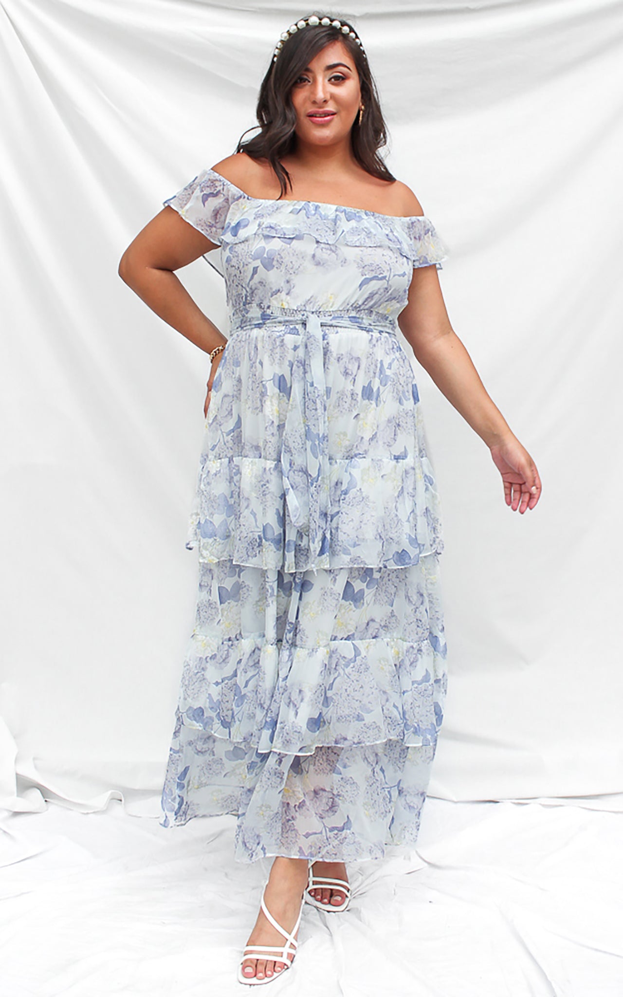 Kirby Dress - Blue Floral