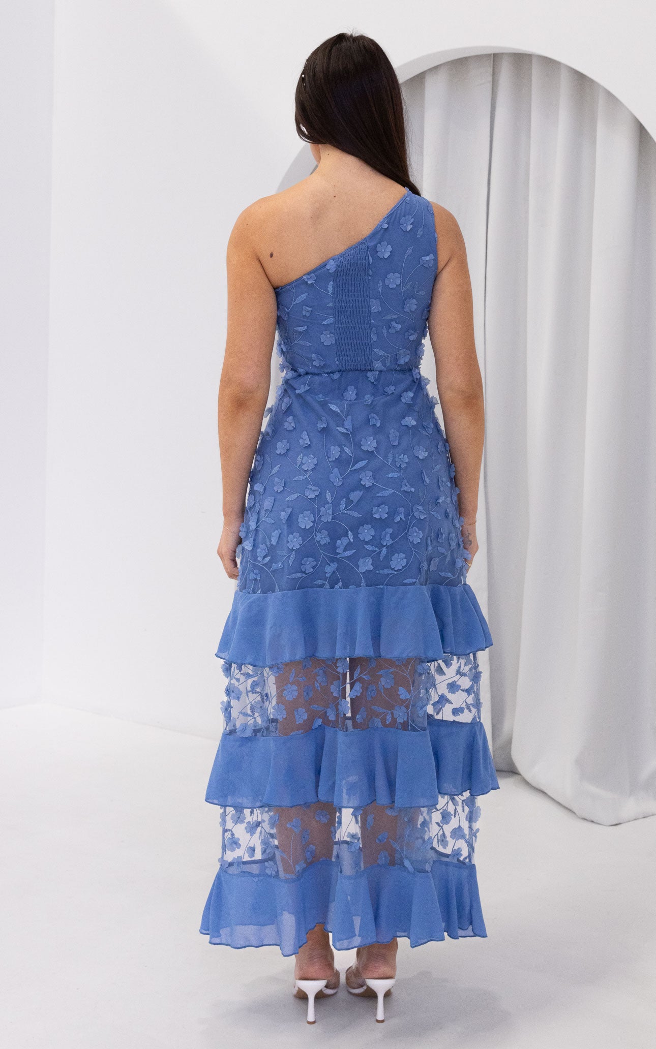 Kaia Maxi Dress - Steel Blue