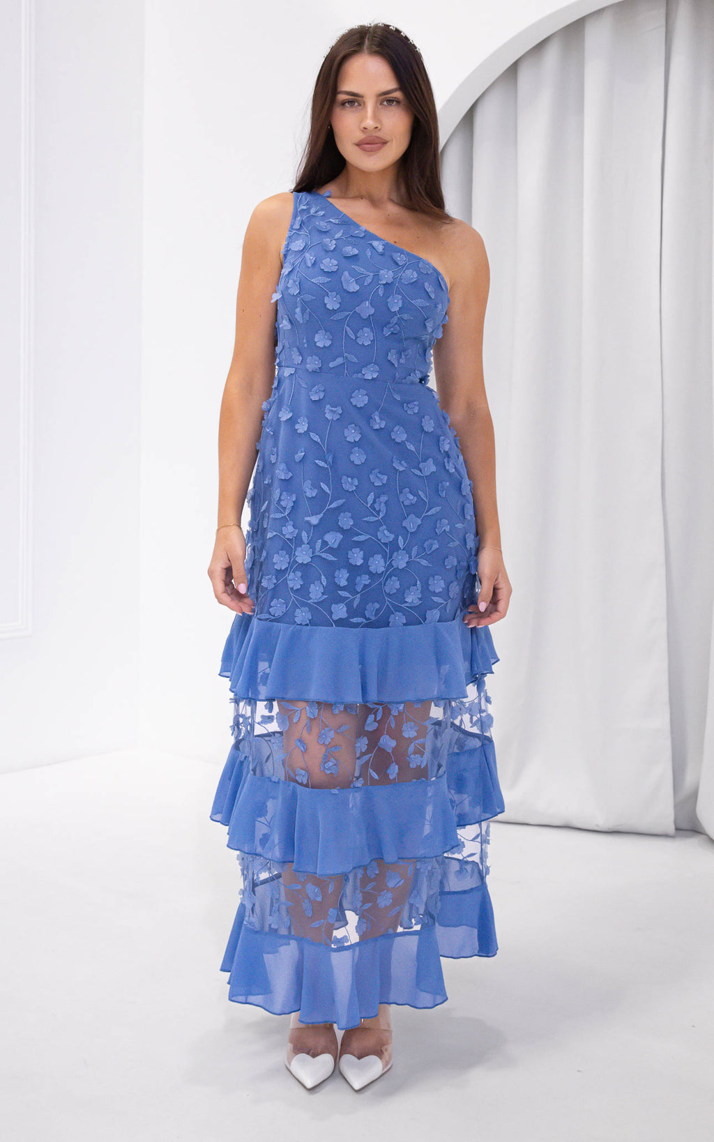 Kaia Maxi Dress - Lake Blue