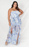 Lagoon Jumpsuit - Blue Floral