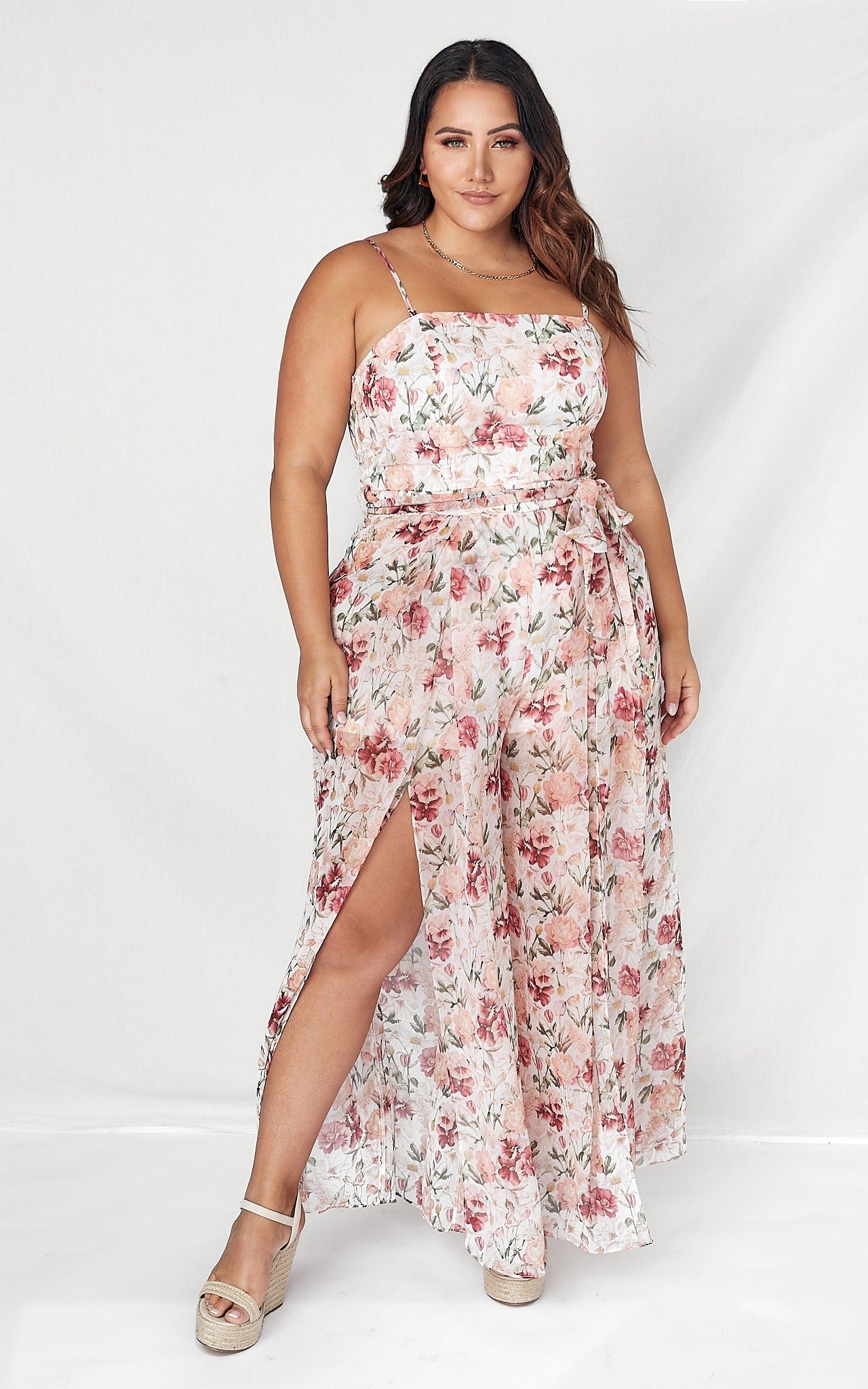 Lagoon Jumpsuit - Blush Floral