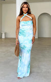 Laguna Maxi Dress - Blue Mint Floral