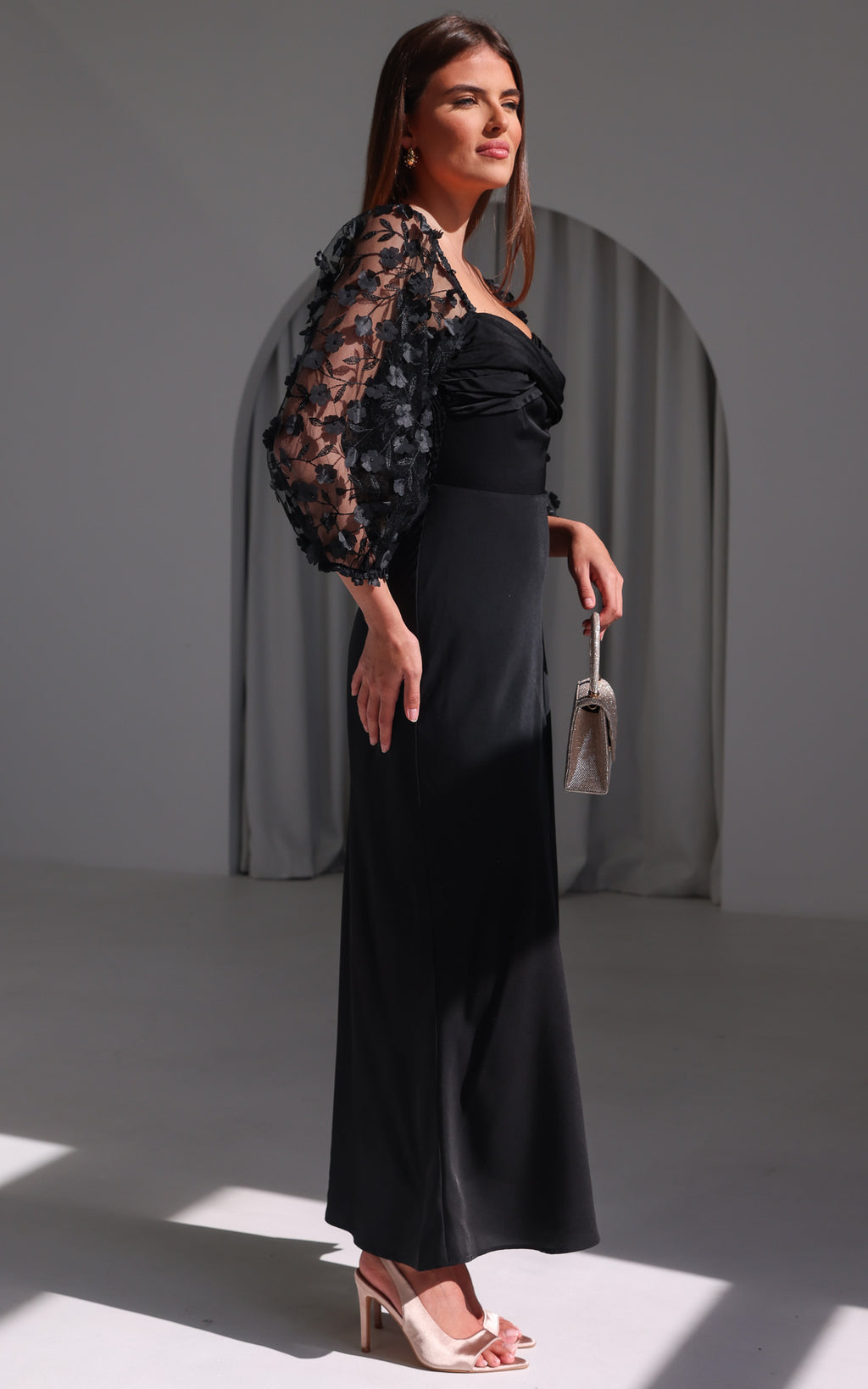 Leana Maxi Dress - Black