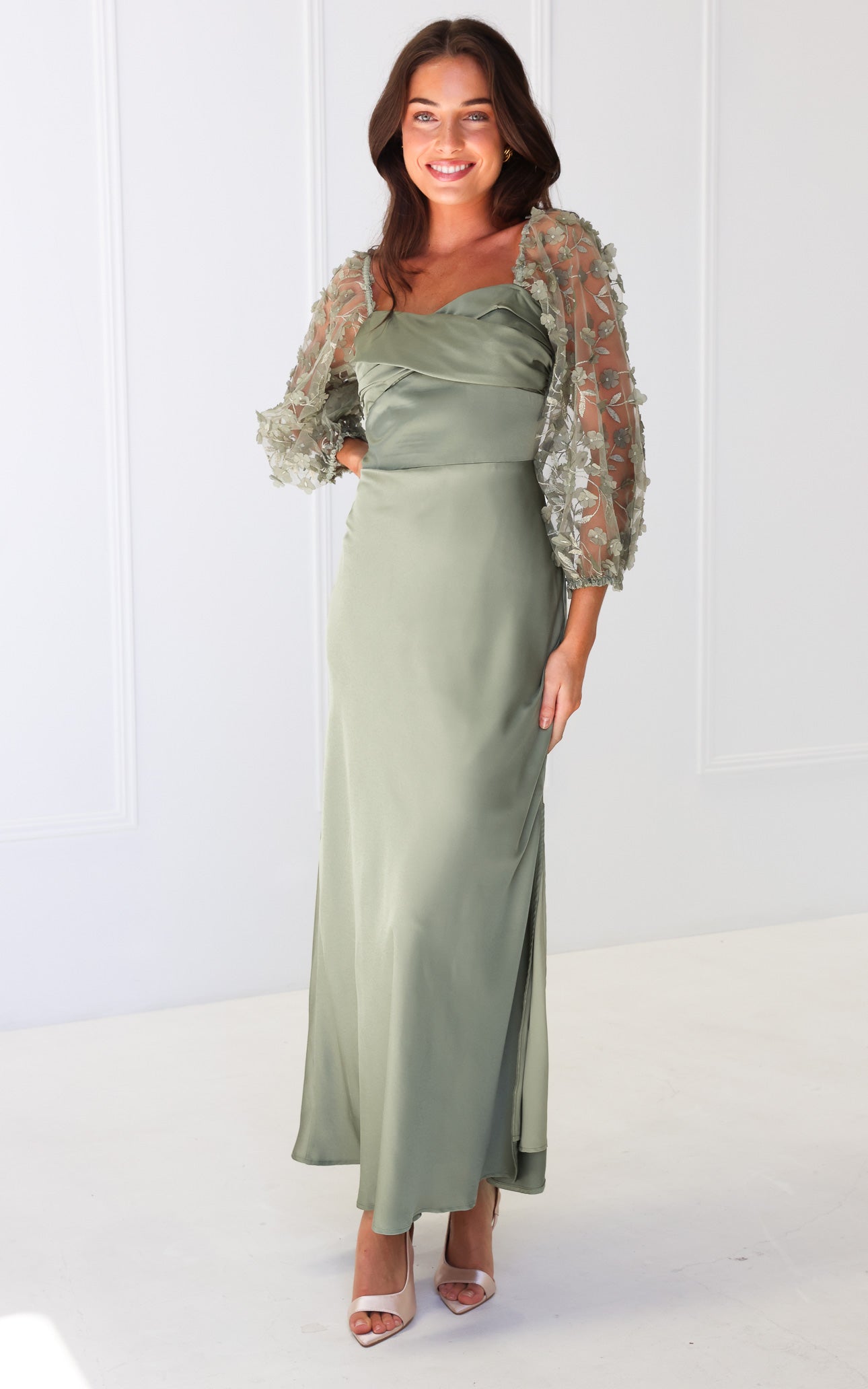 Leana Maxi Dress - Fern Green