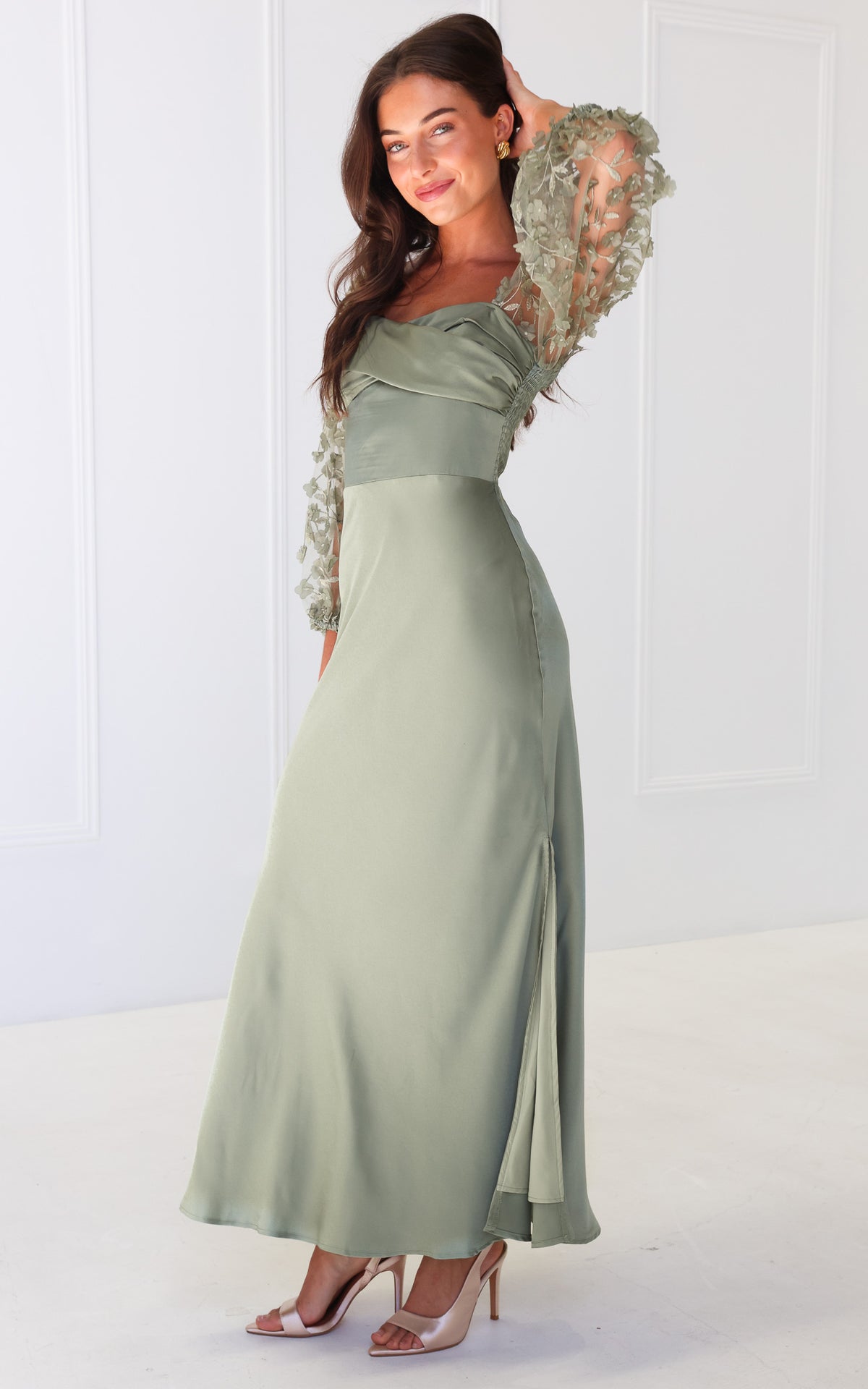 Leana Maxi Dress - Fern Green