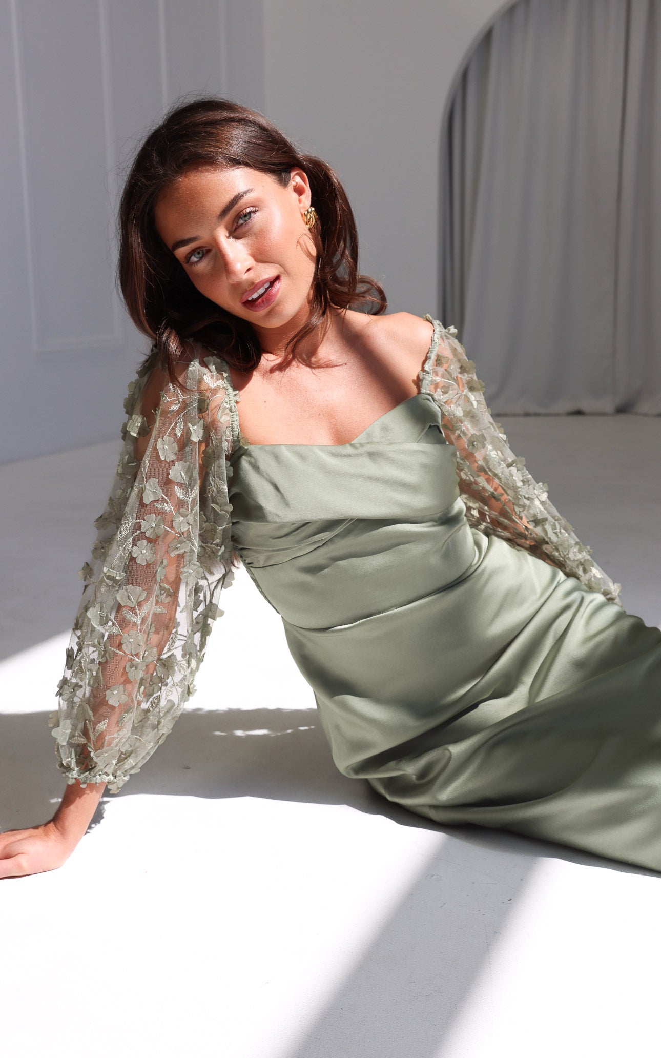 Leana Maxi Dress - Fern Green