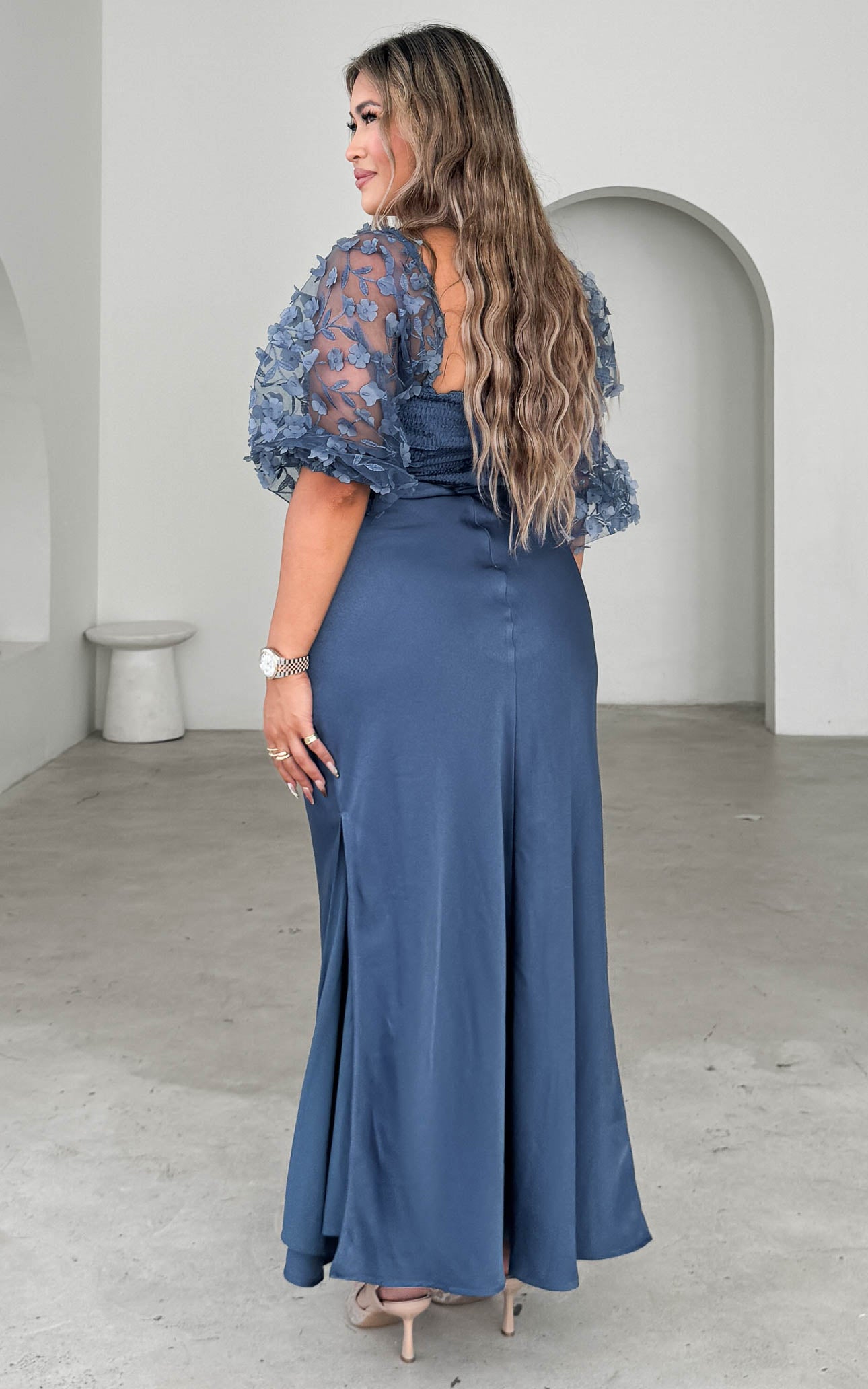 Leana Maxi Dress - Riverside Blue