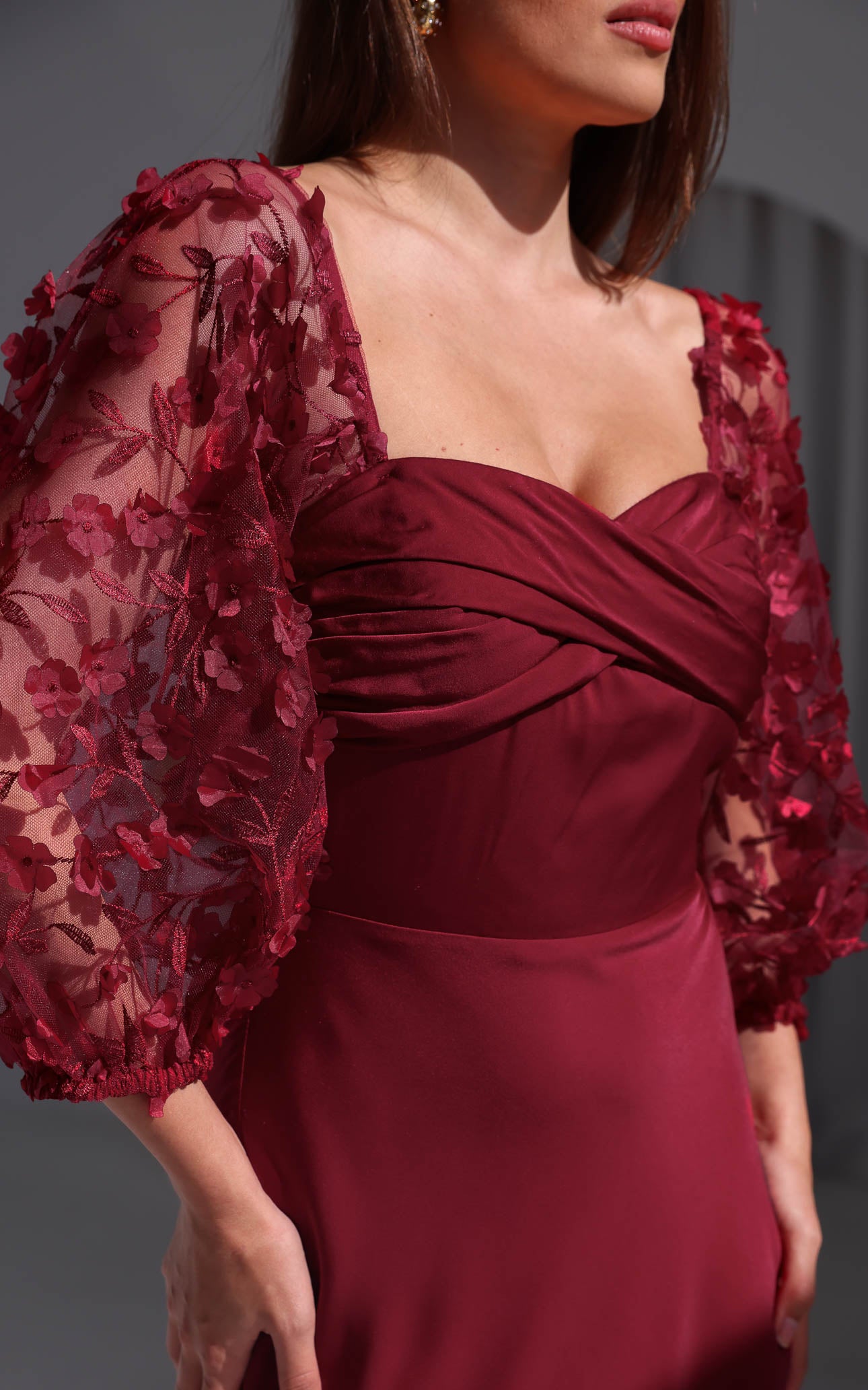 Leana Maxi Dress - Wine