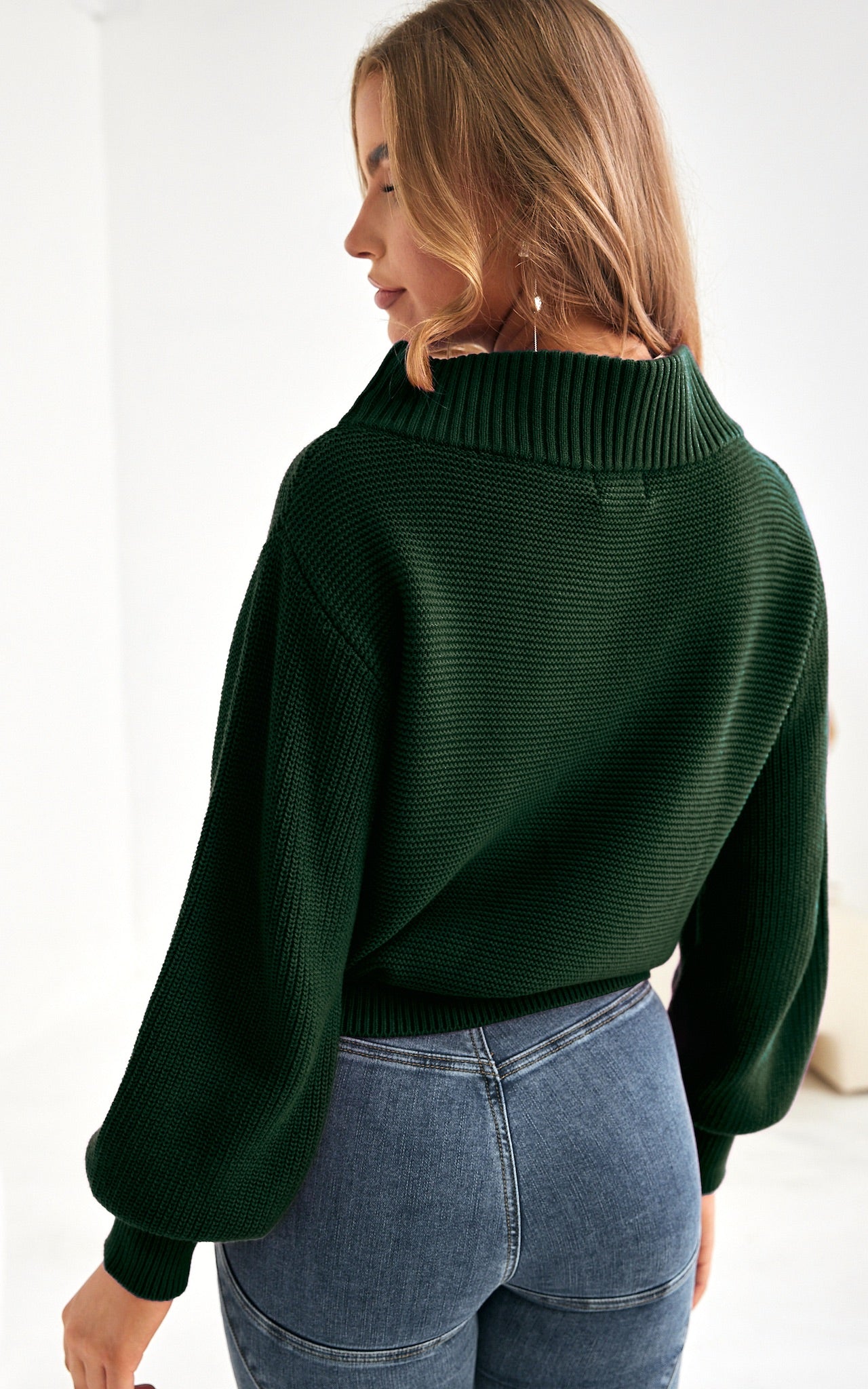 Lenny Knit Jumper - Forest Green