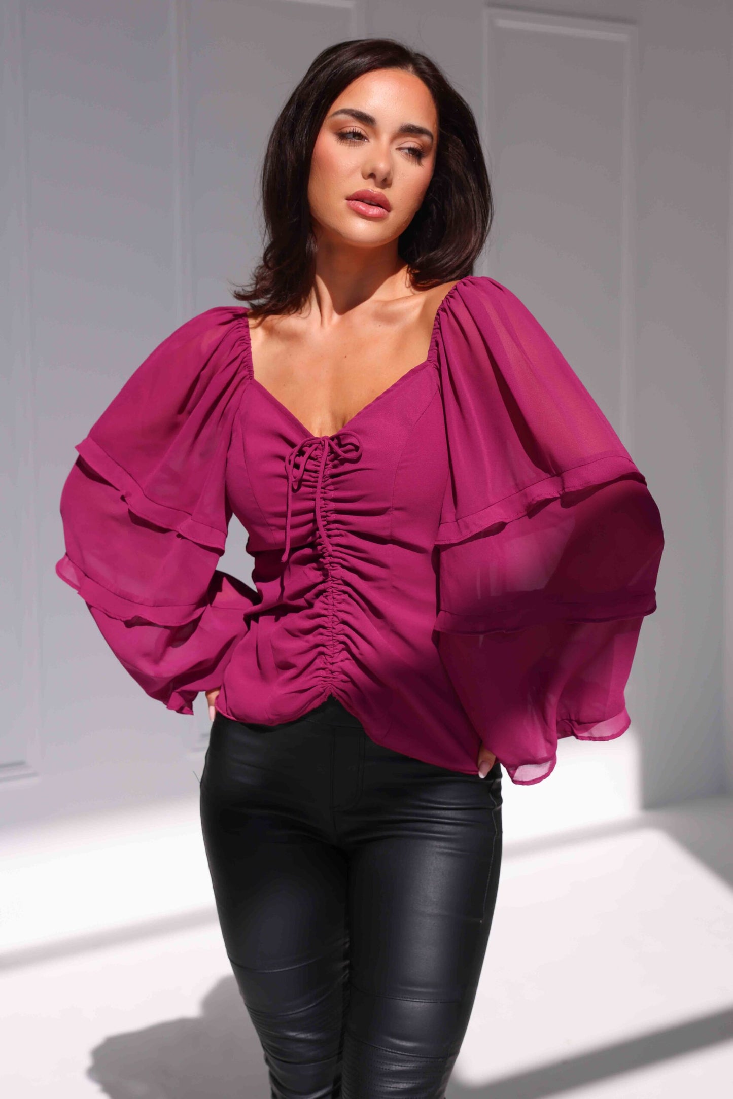 Leona Top - Plum