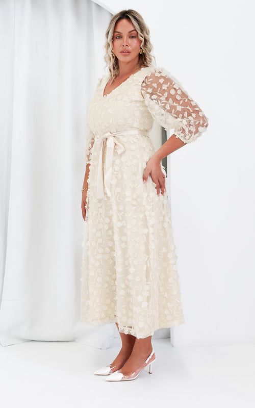 Leonie Maxi Dress - Cloud Cream